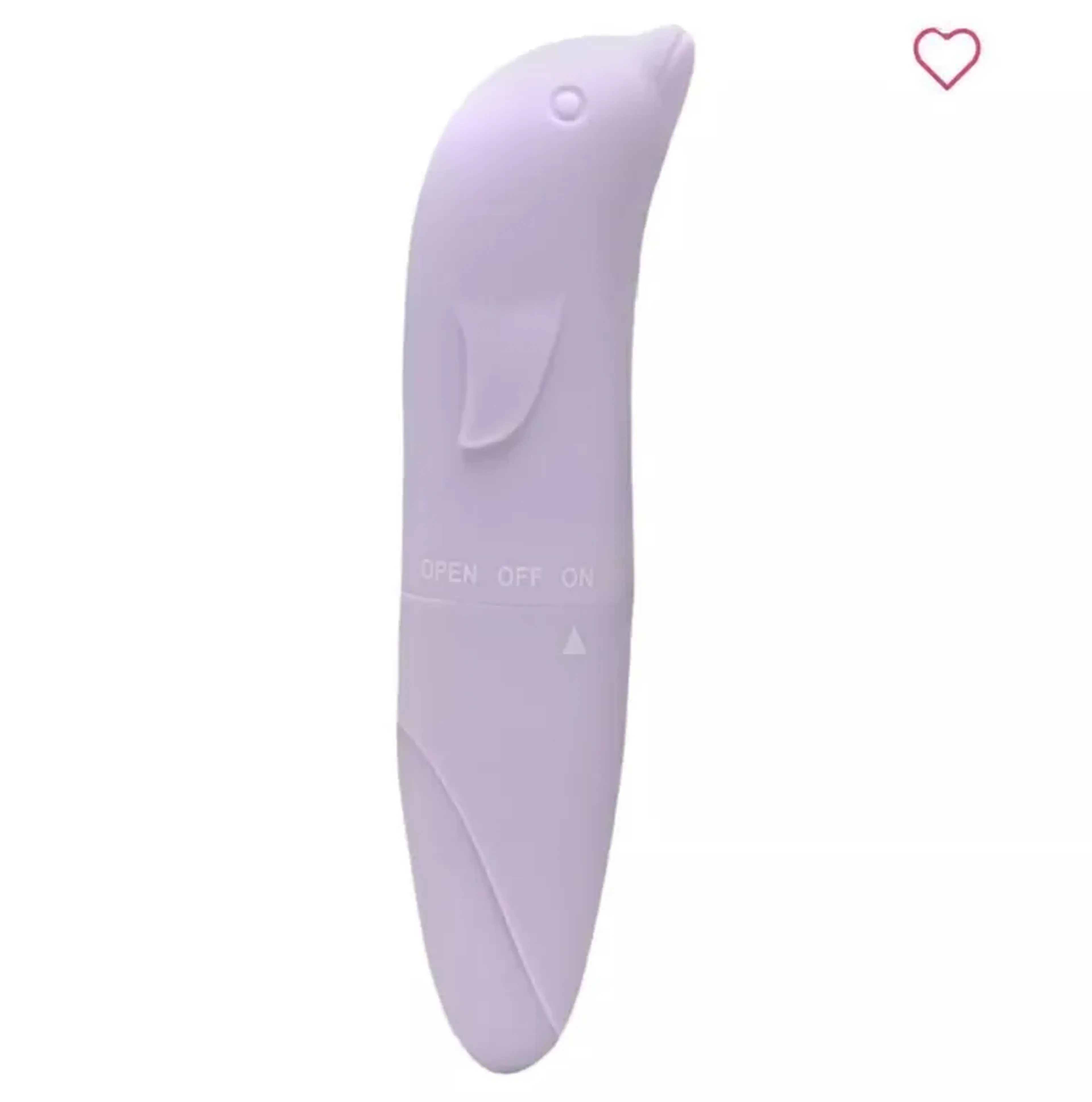 Vibrador golfinho toque aveludado lilás imagem