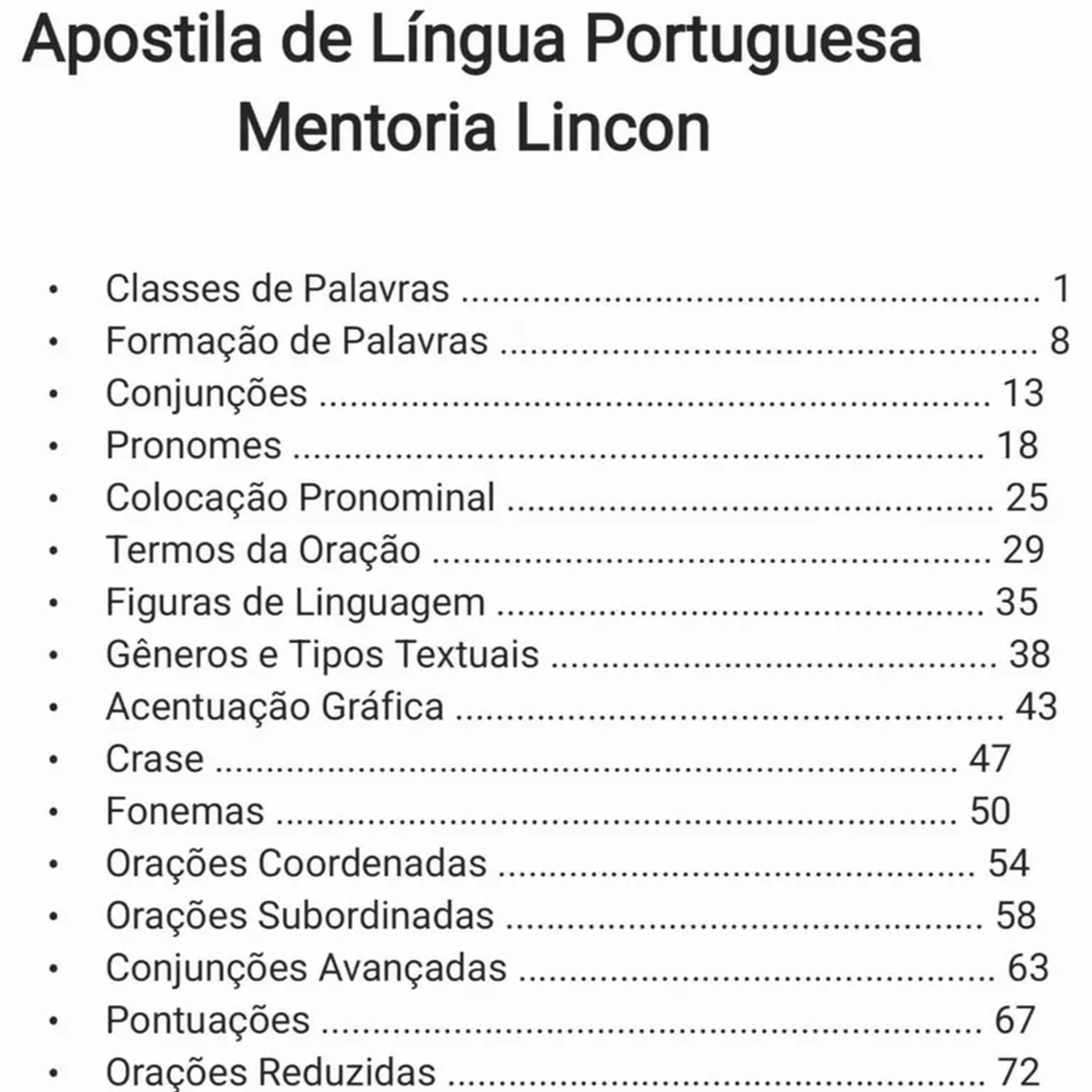 Apostila Português imagem