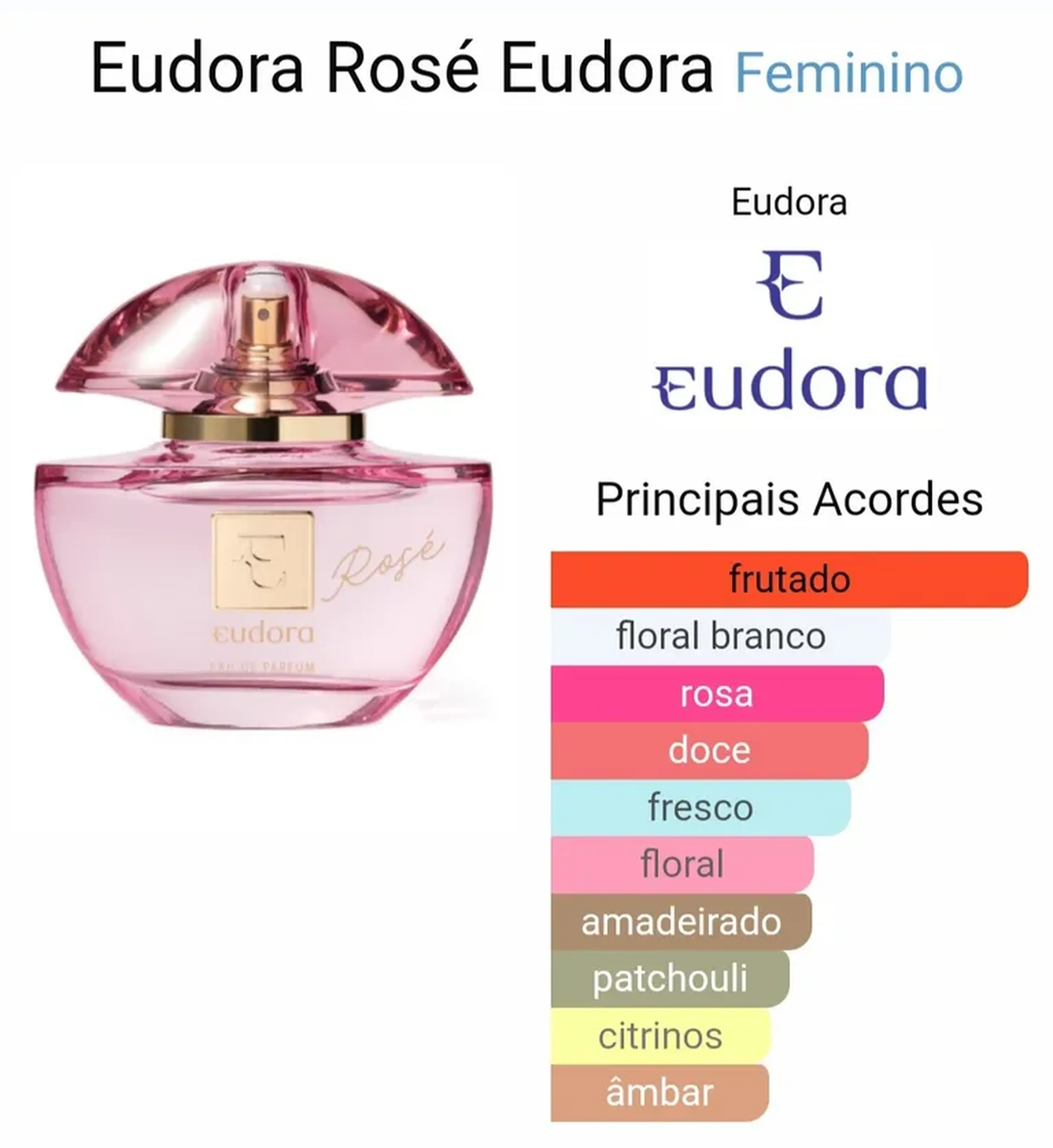 EUDORA ROSE PARFUM imagem