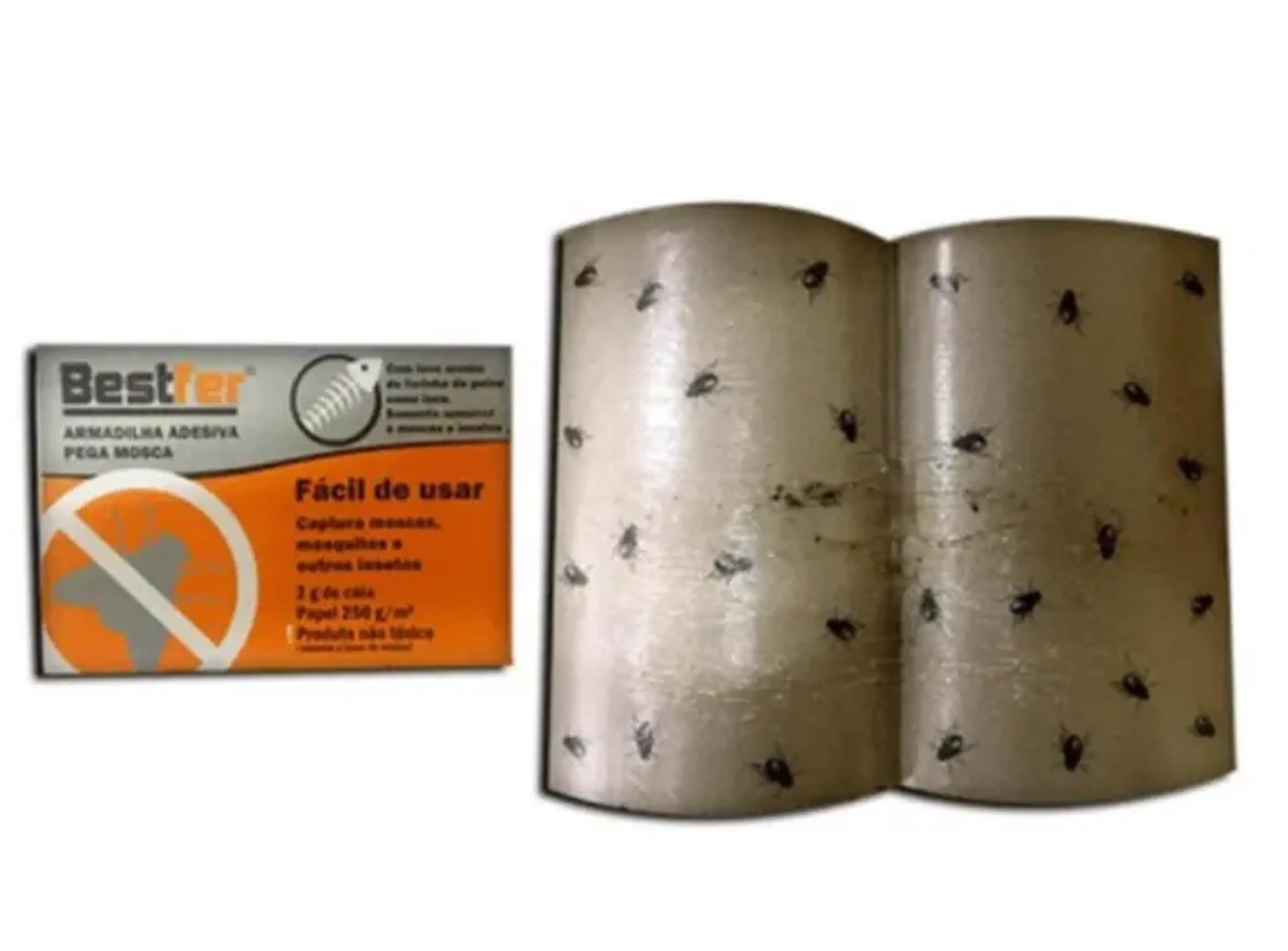 ARMADILHA ADESIV PARA MOSCA 18X5X25, 3CM BESTFER imagem