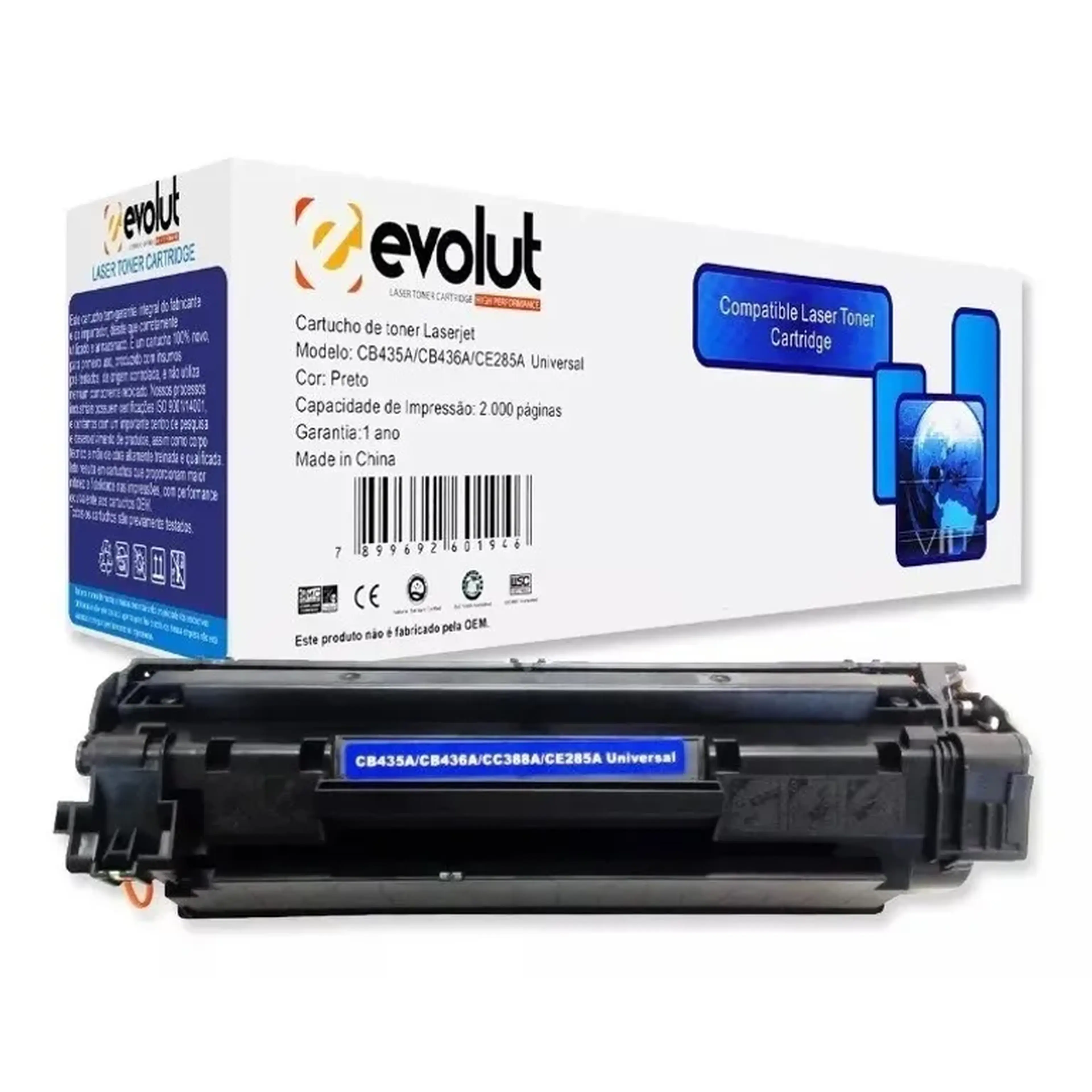 Cartucho de toner comp. hp 285A imagem
