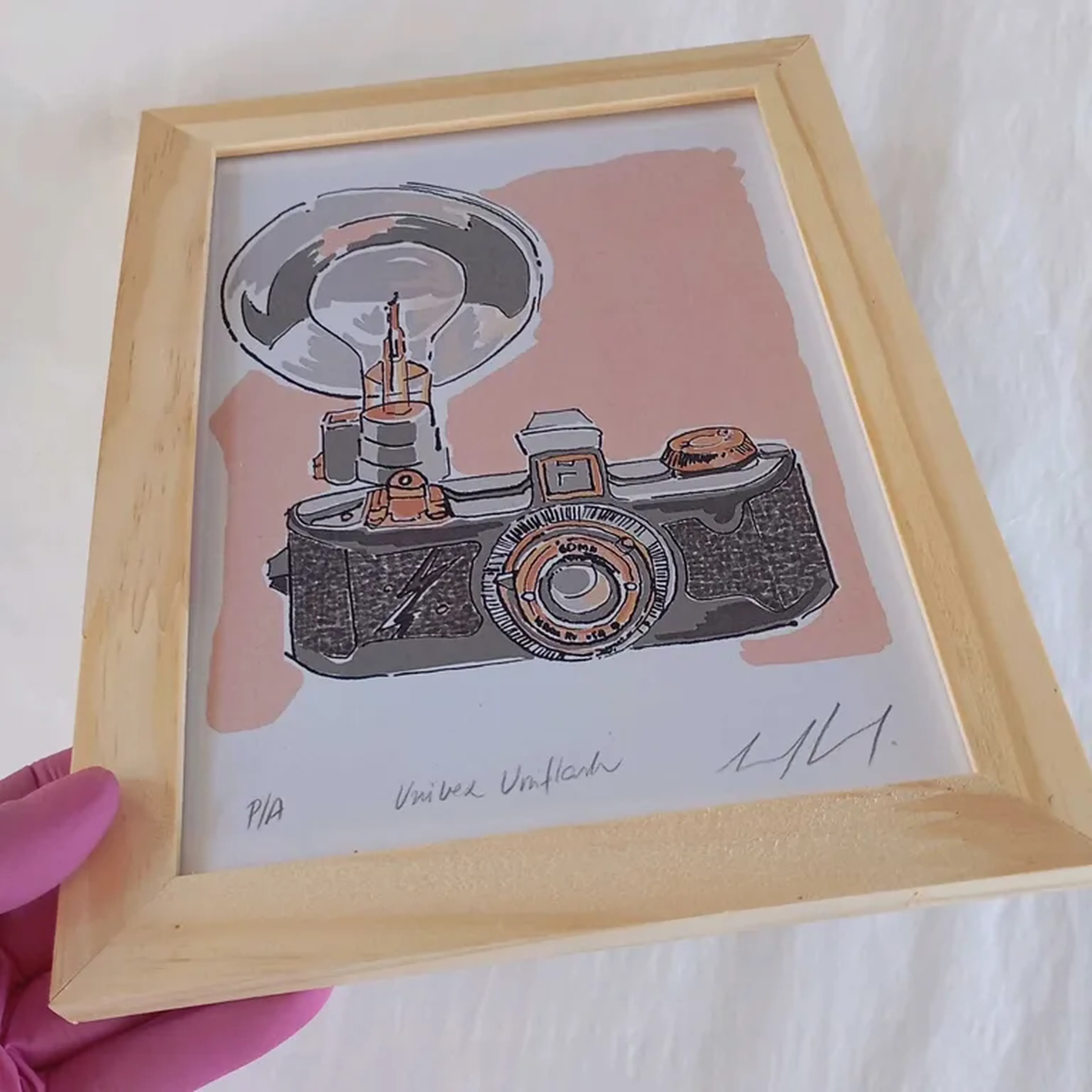 We Love Cameras - Uniflash - 15x21 cm moldura plana imagem