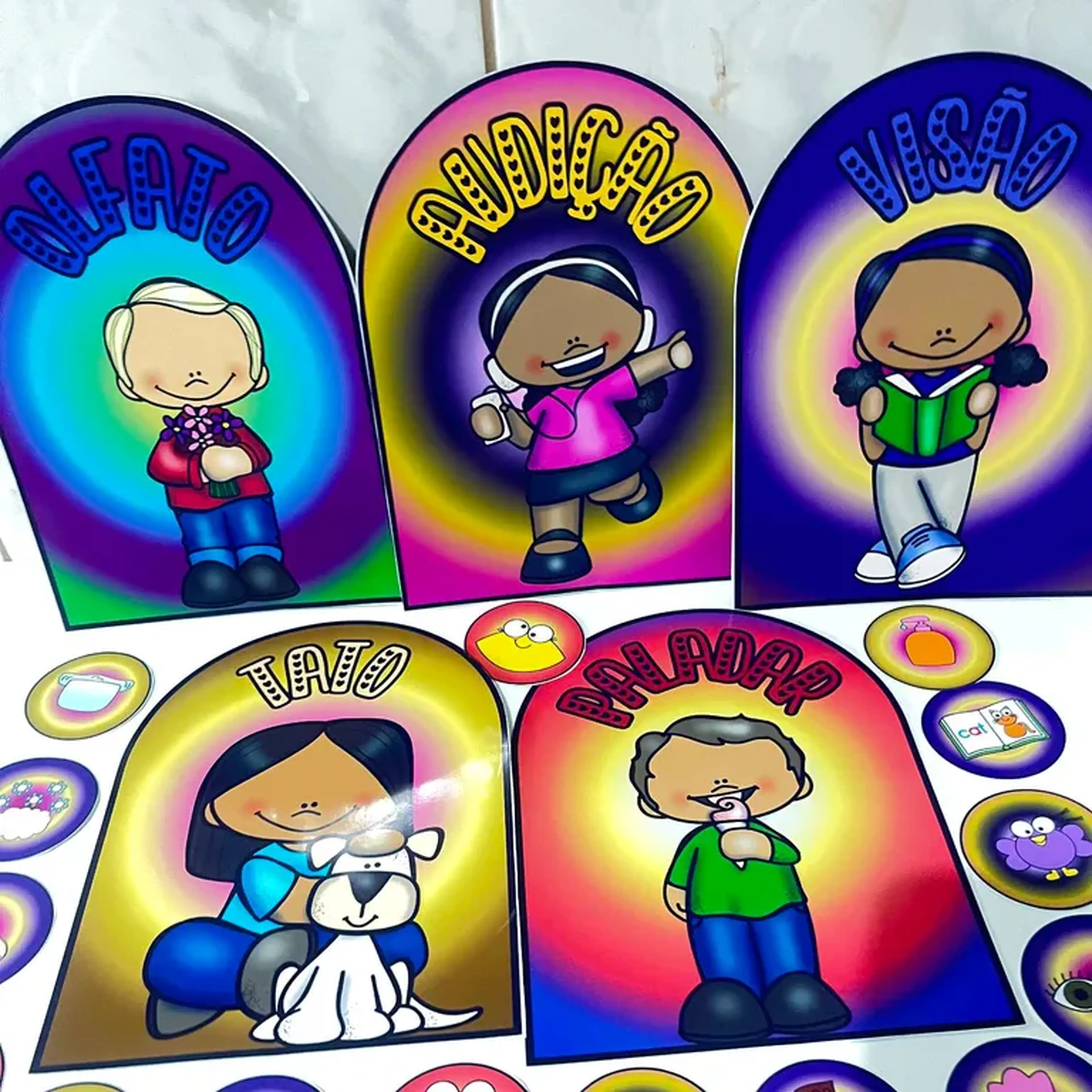 🖐️✨ Luva dos 5 Sentidos💡✨ imagem