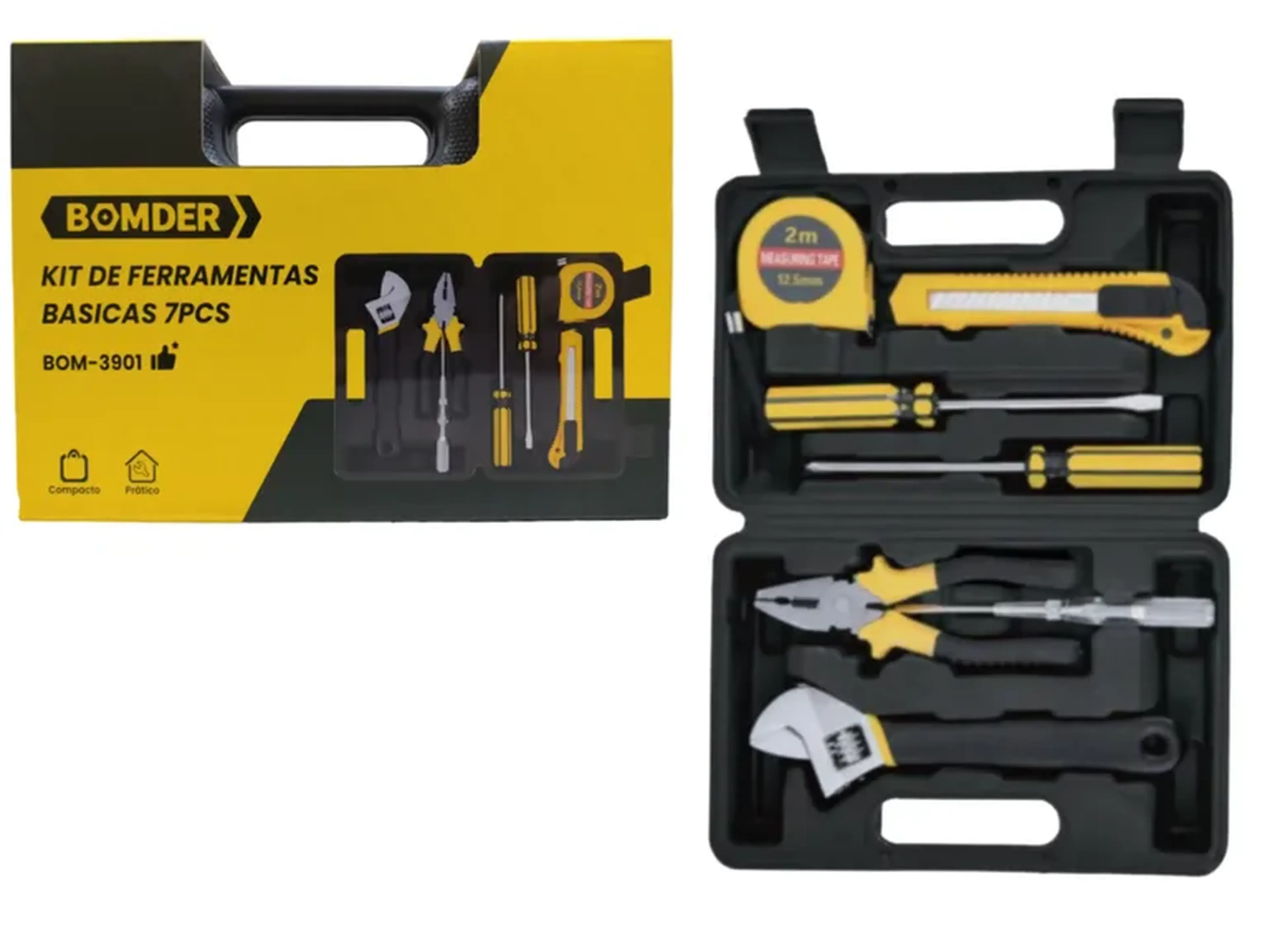 Kit Ferramentas Versátil Com 7 Peças Para Manutenção Fácil imagem