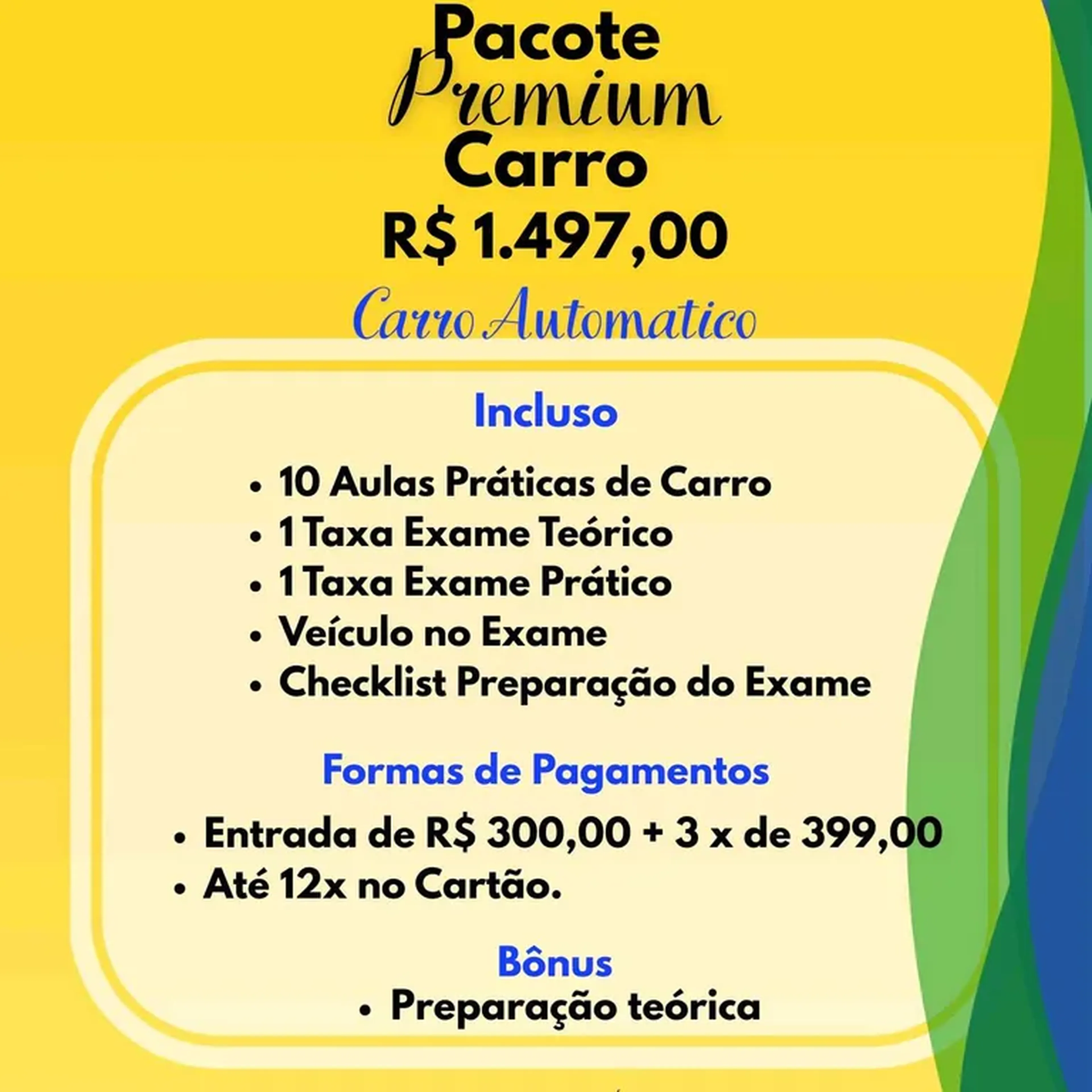 B Automático- Pacote Premium imagem