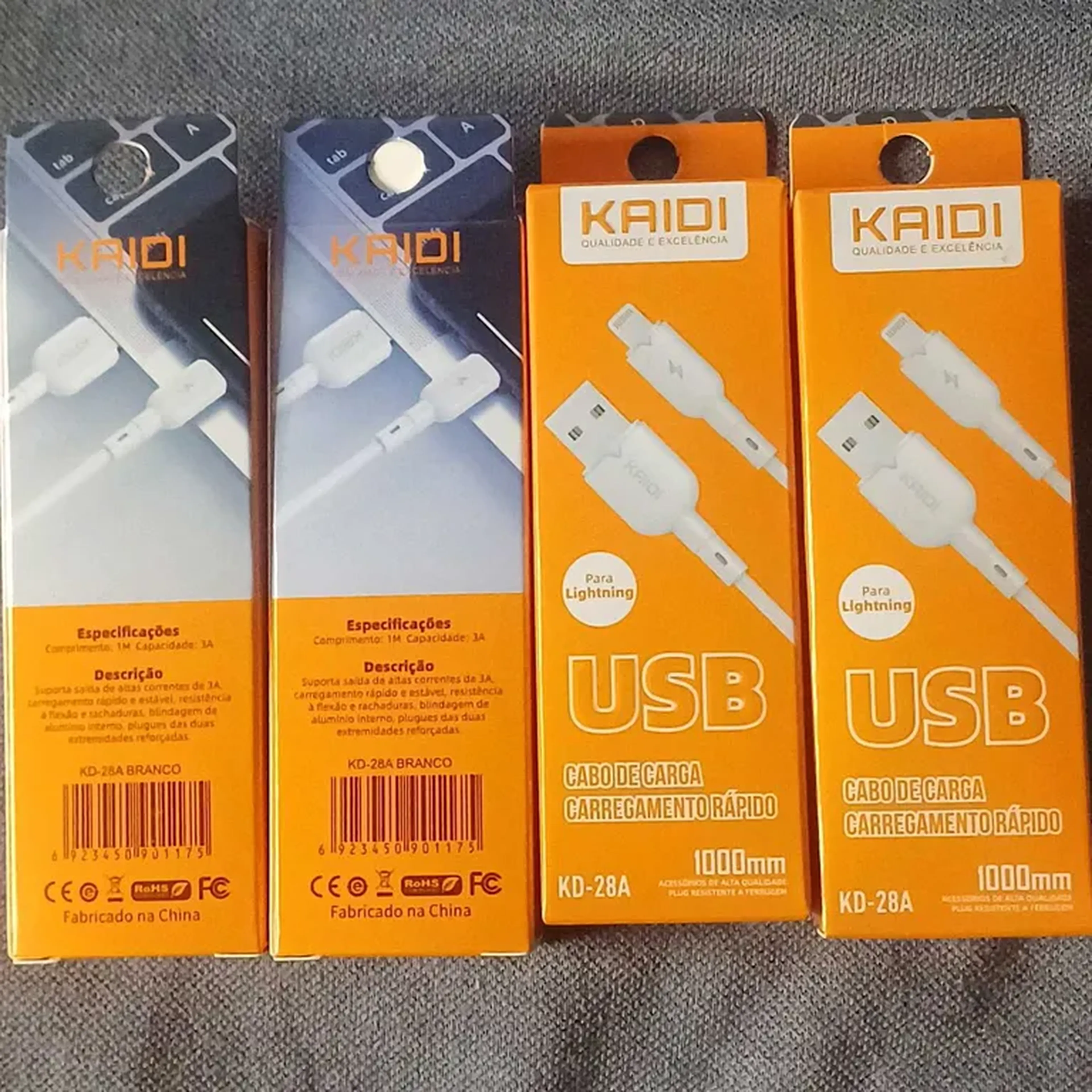 Cabo Usb Caidi Lightning, KD-28A imagem