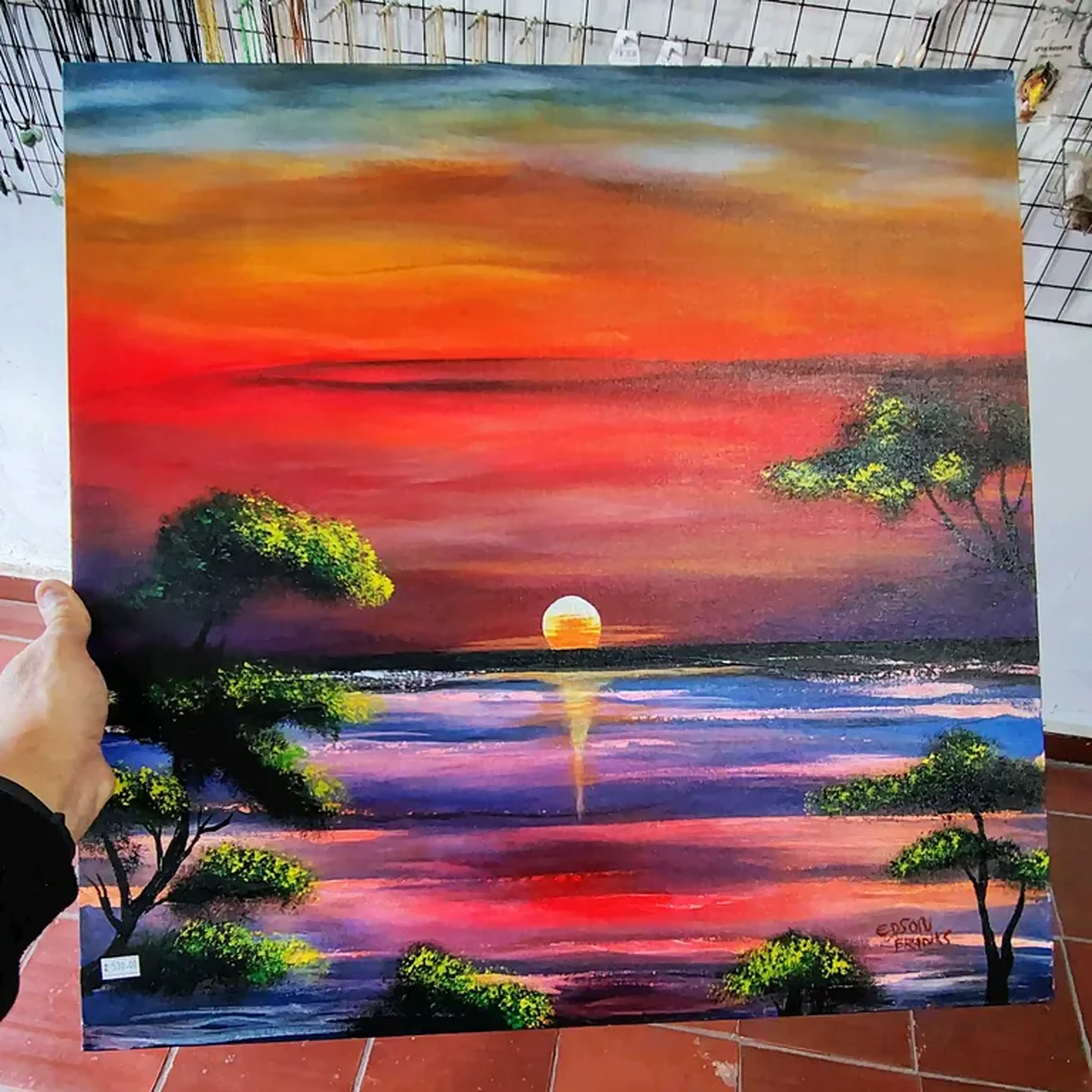 Pôr do Sol no Safari imagem