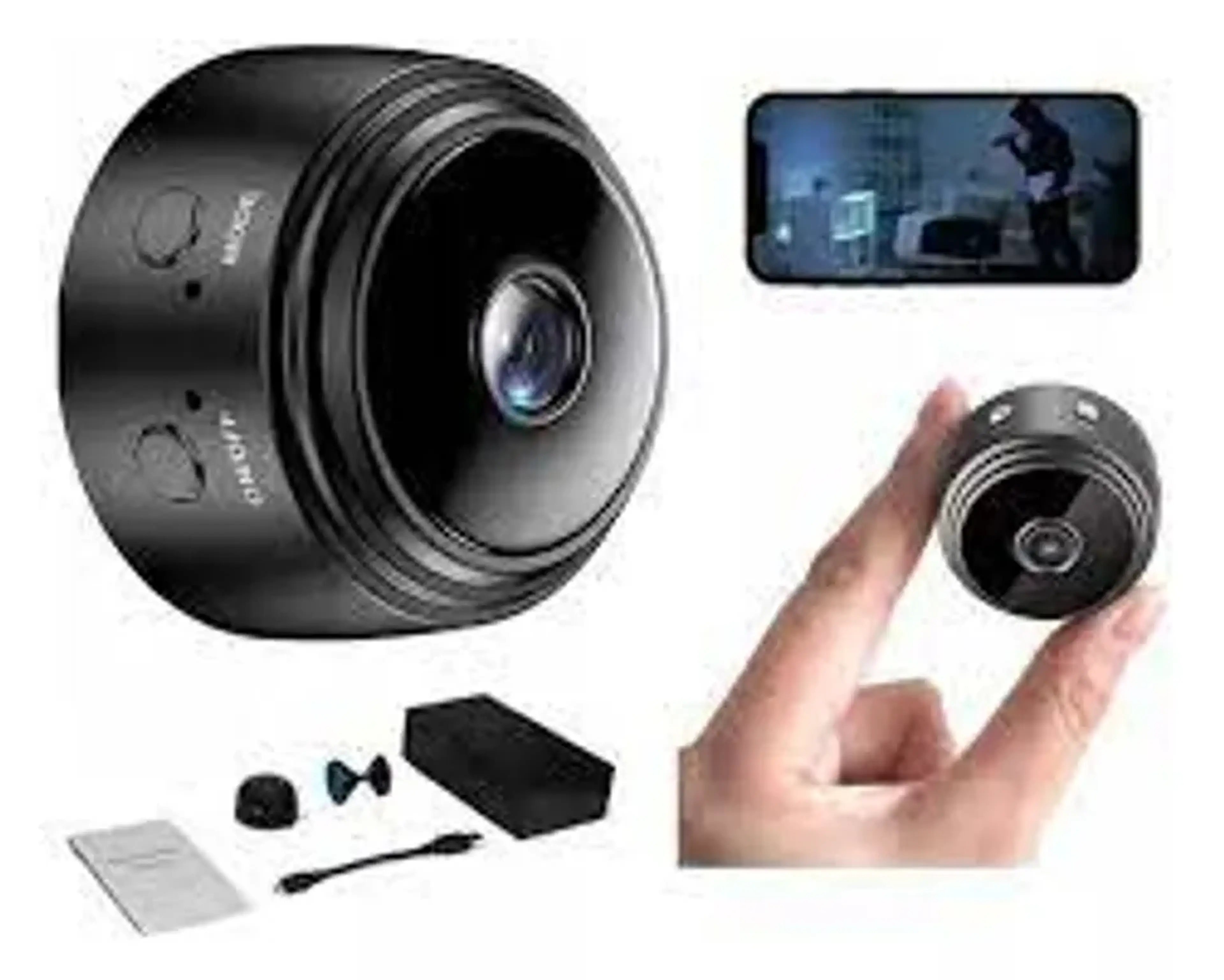 Camera Wifi Mini De Segurança Espiã Discreta A9 Grava Áudio imagem