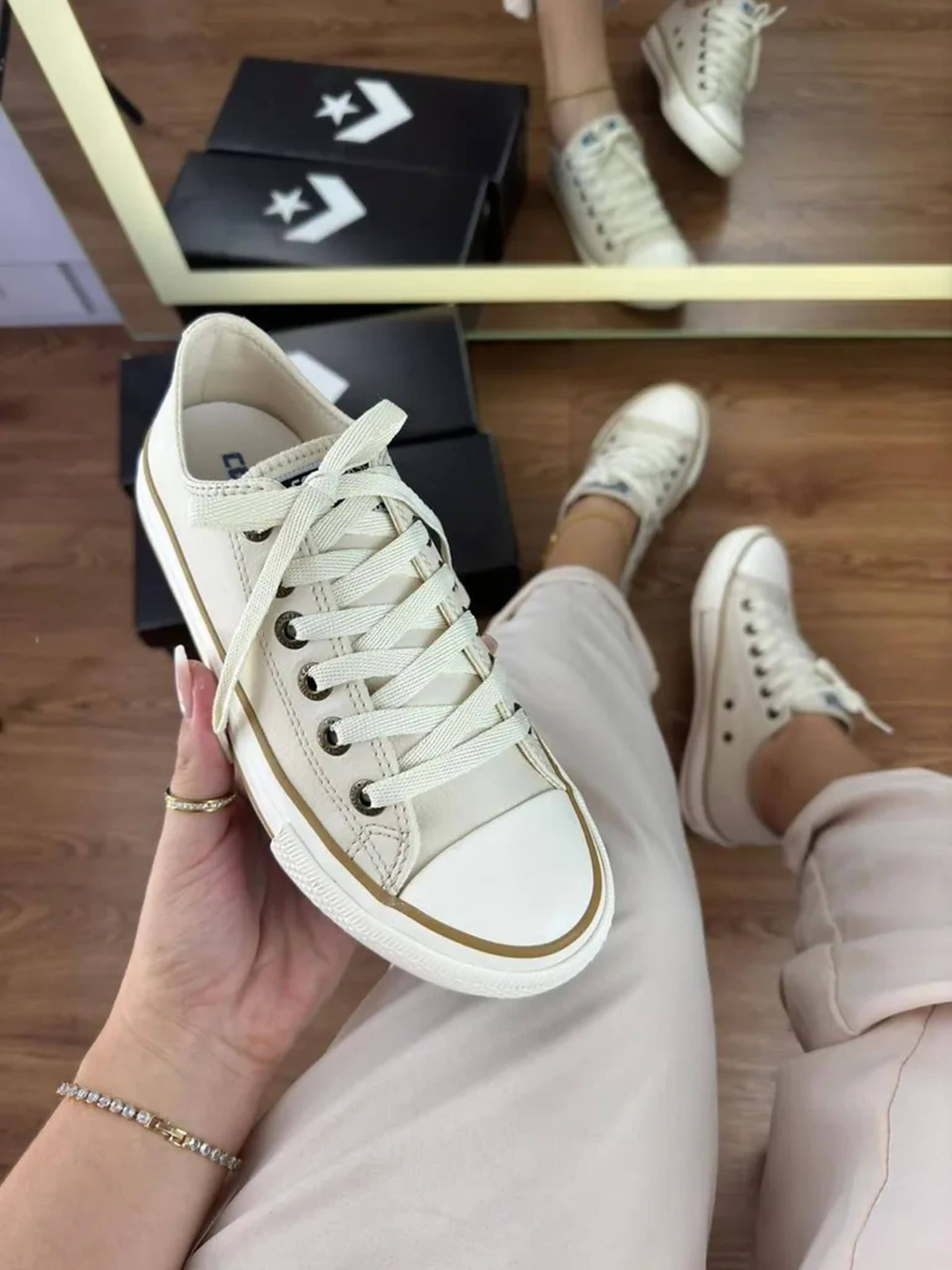 ALL STAR off white areia imagem