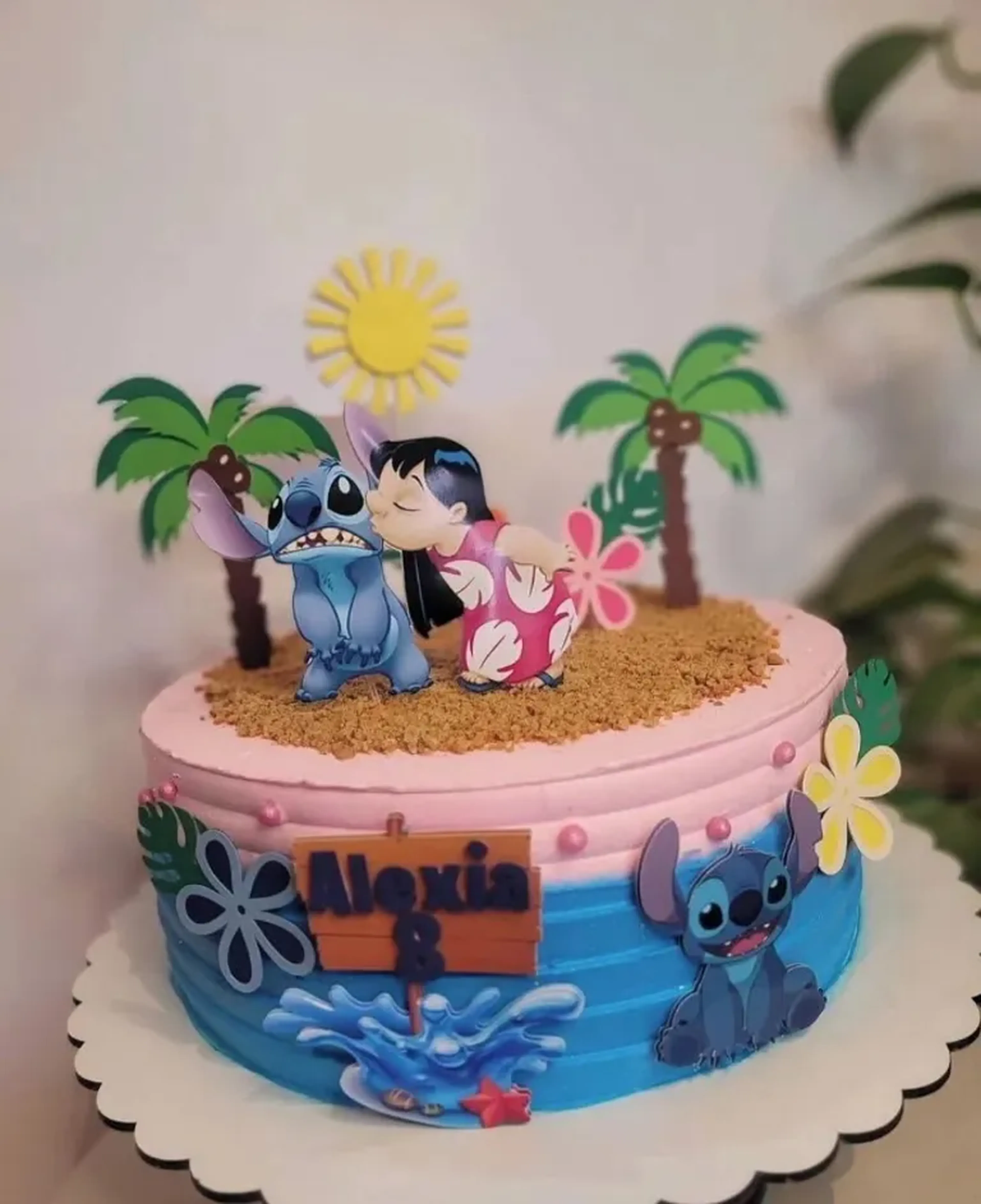 Arquivo de Corte Topo de Bolo Lilo e Stitch imagem