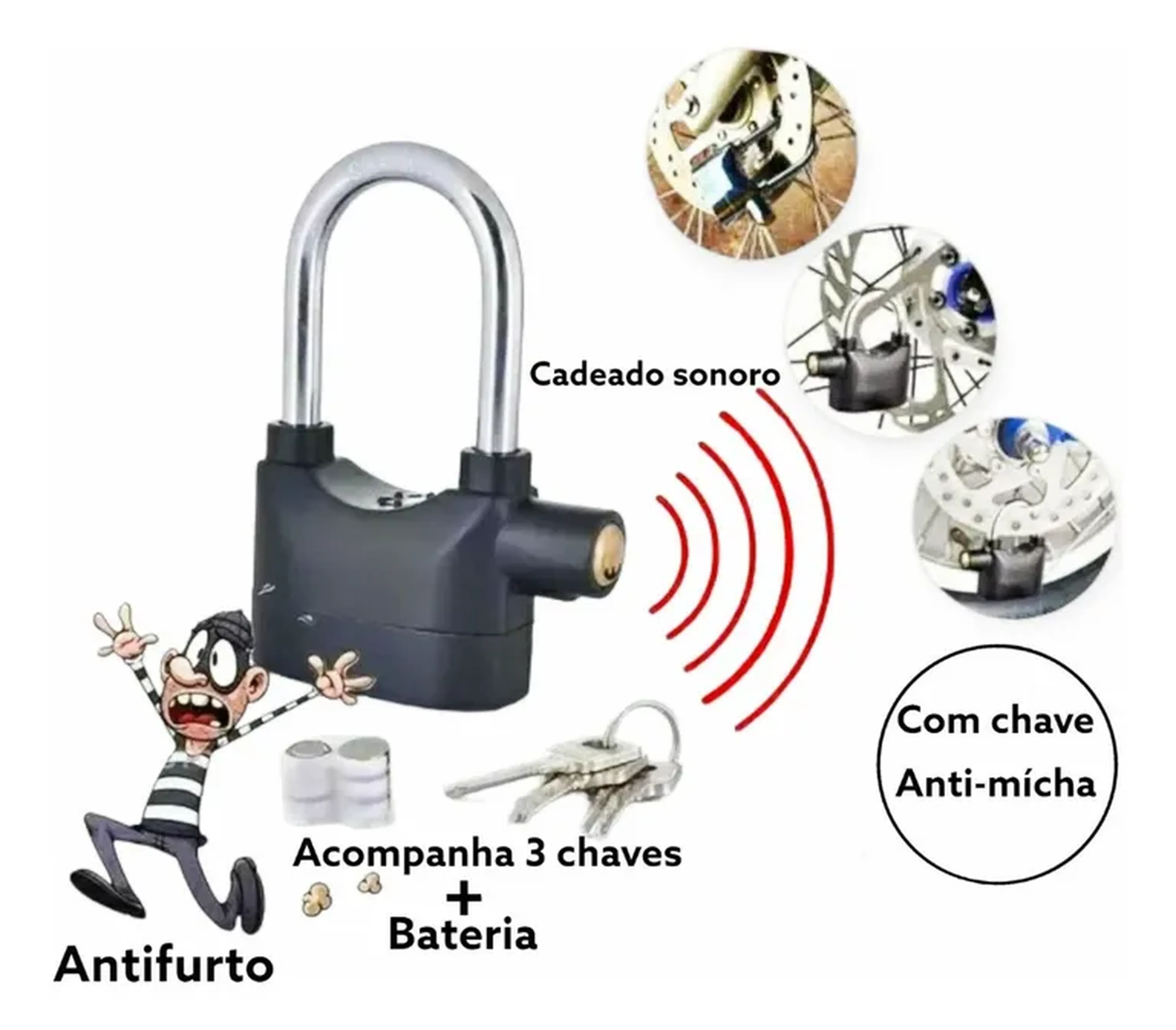 CADEADO ANTI FURTO imagem