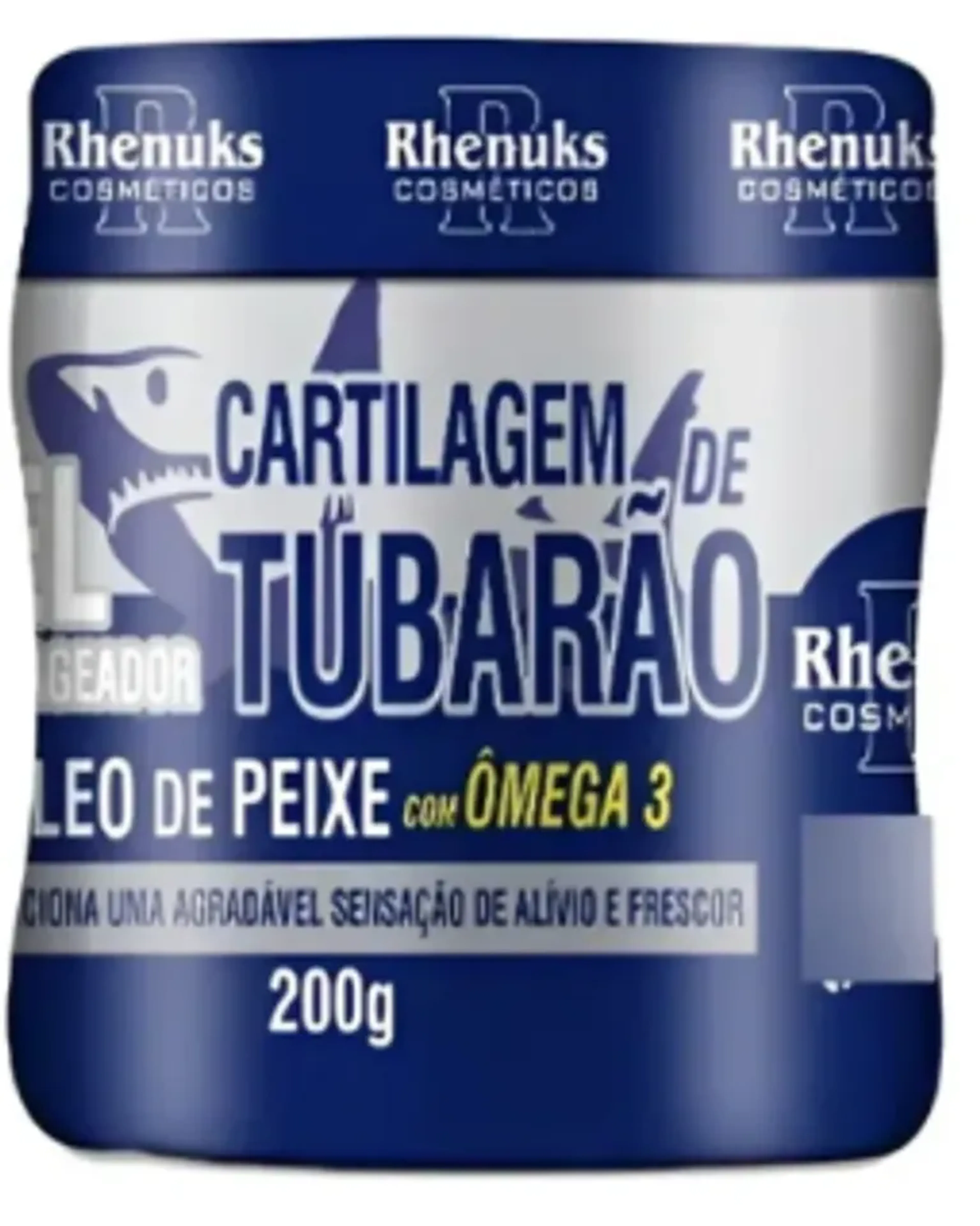 Gel Massageador cartilagem de Tubarão Rhenuks 200g imagem