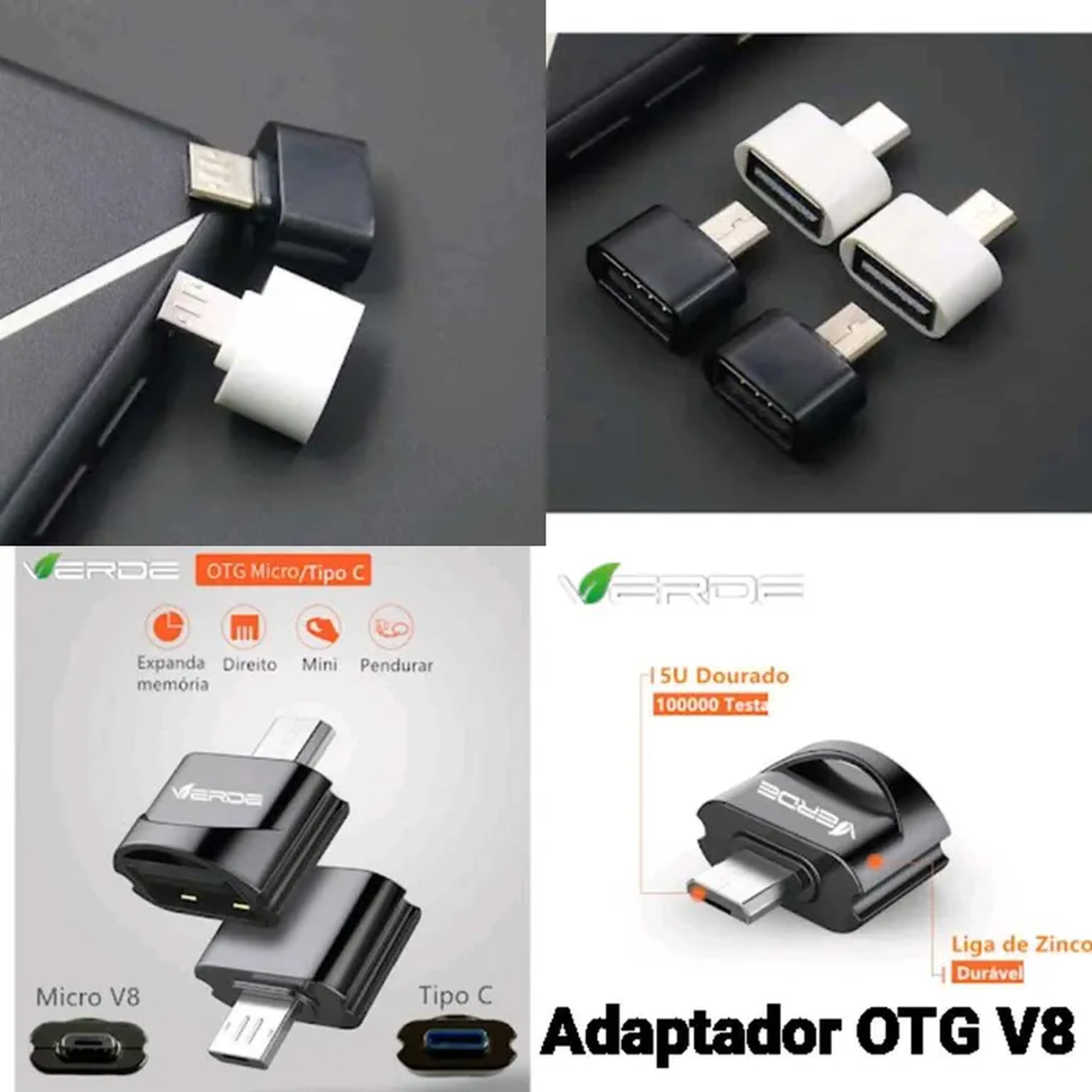 Adaptador OTG V8 imagem