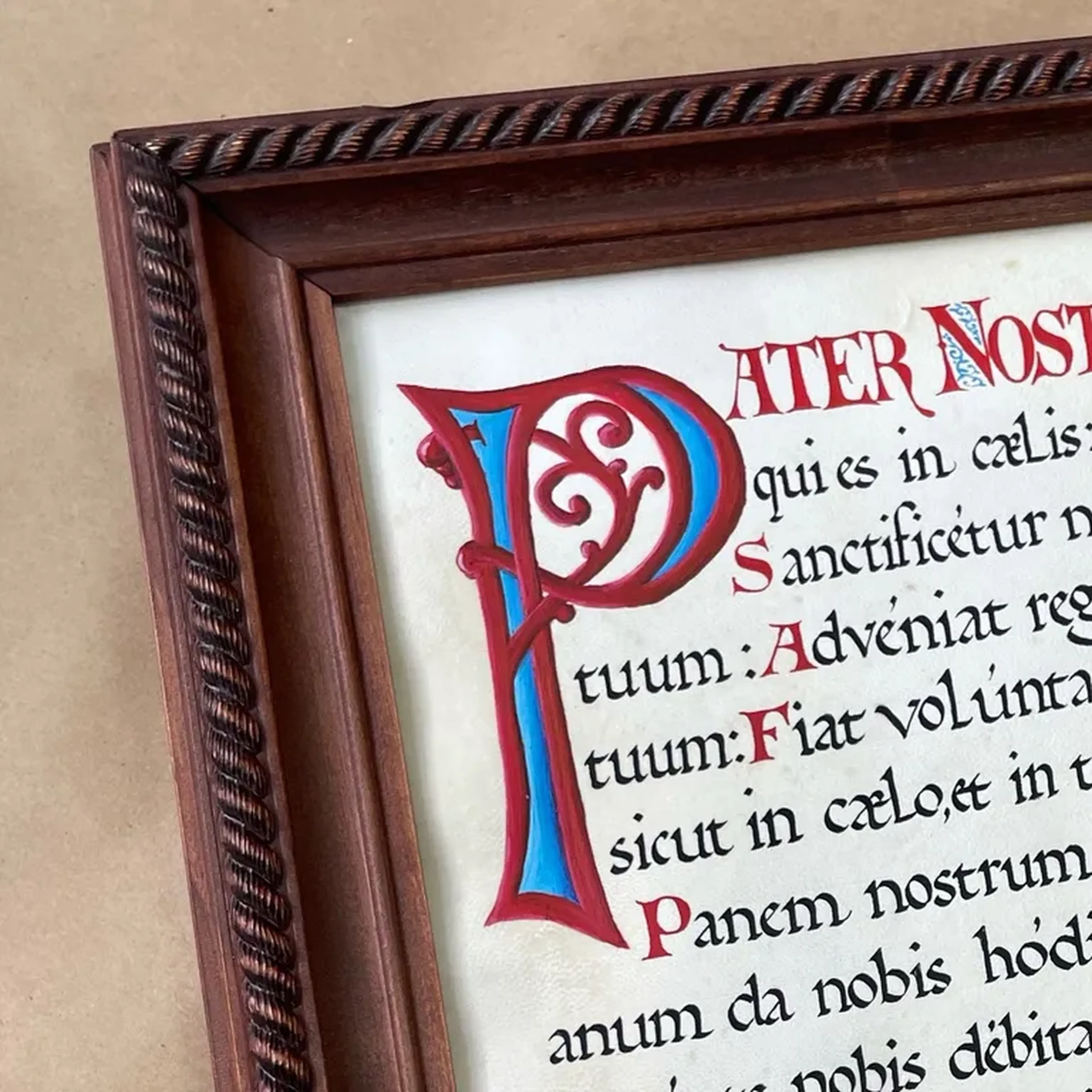 Pater noster (com moldura) imagem
