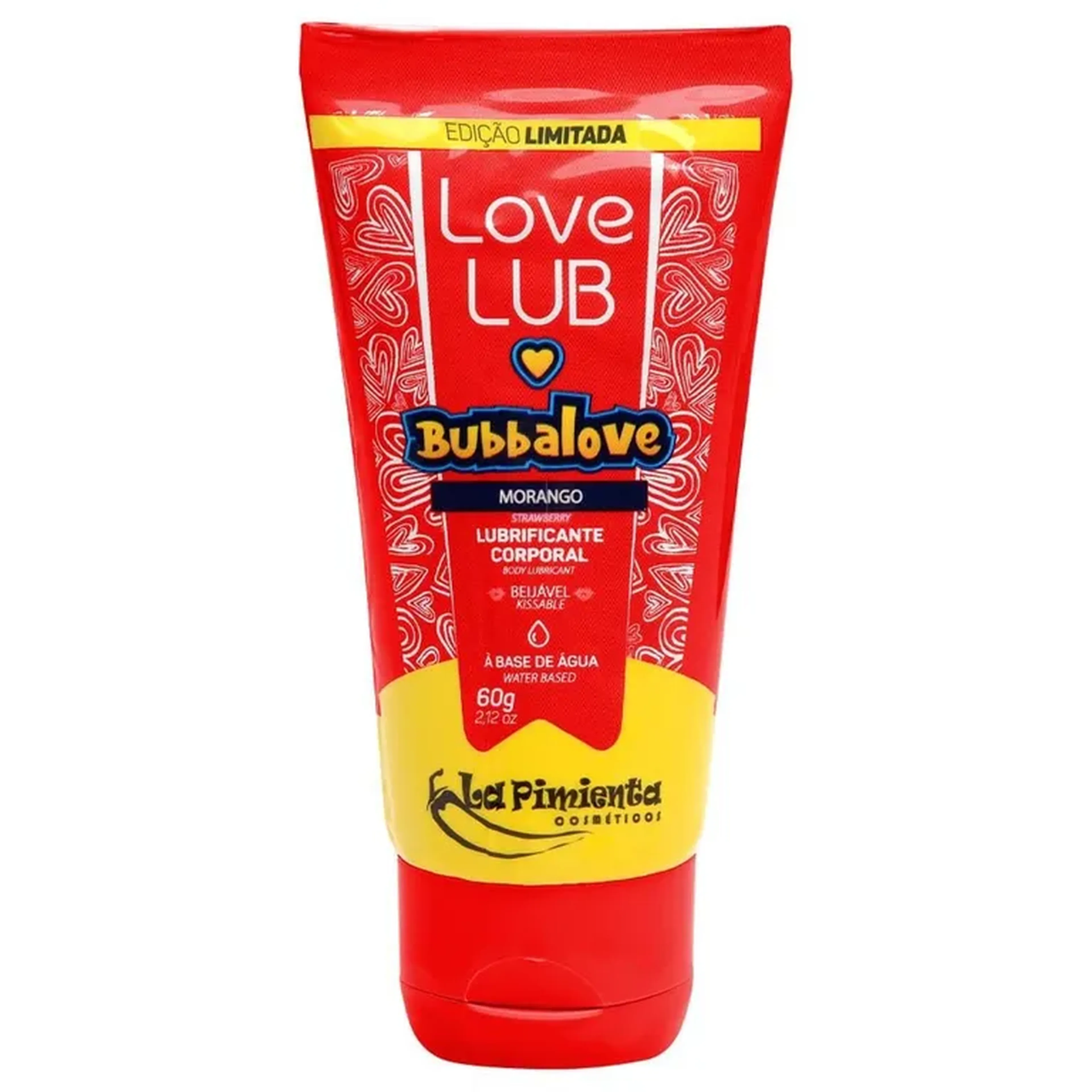 Lubrificante Love Lub Bubbalove 60g La Pimienta - Morango imagem
