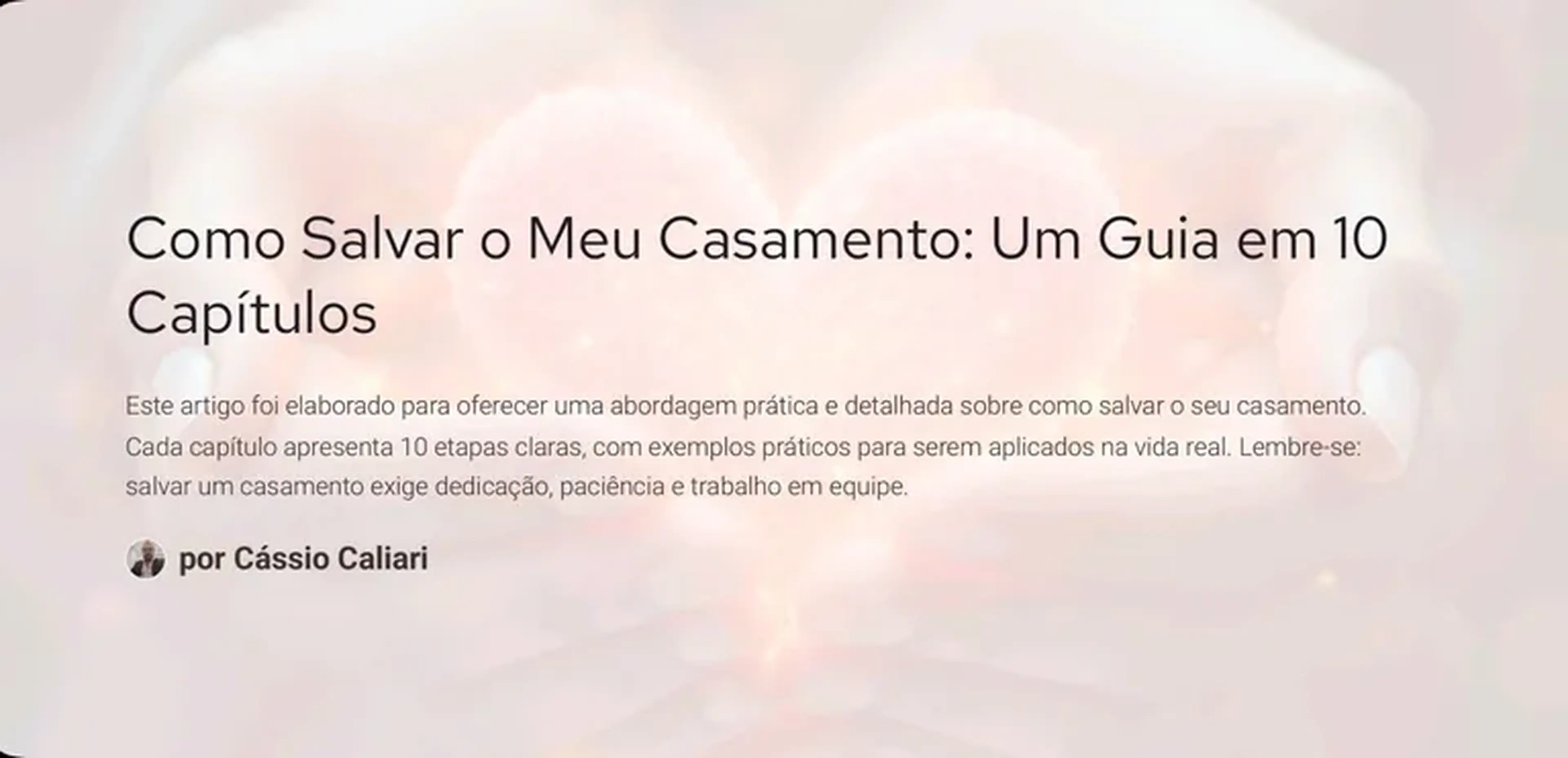 Como Salvar o Meu Casamento. imagem
