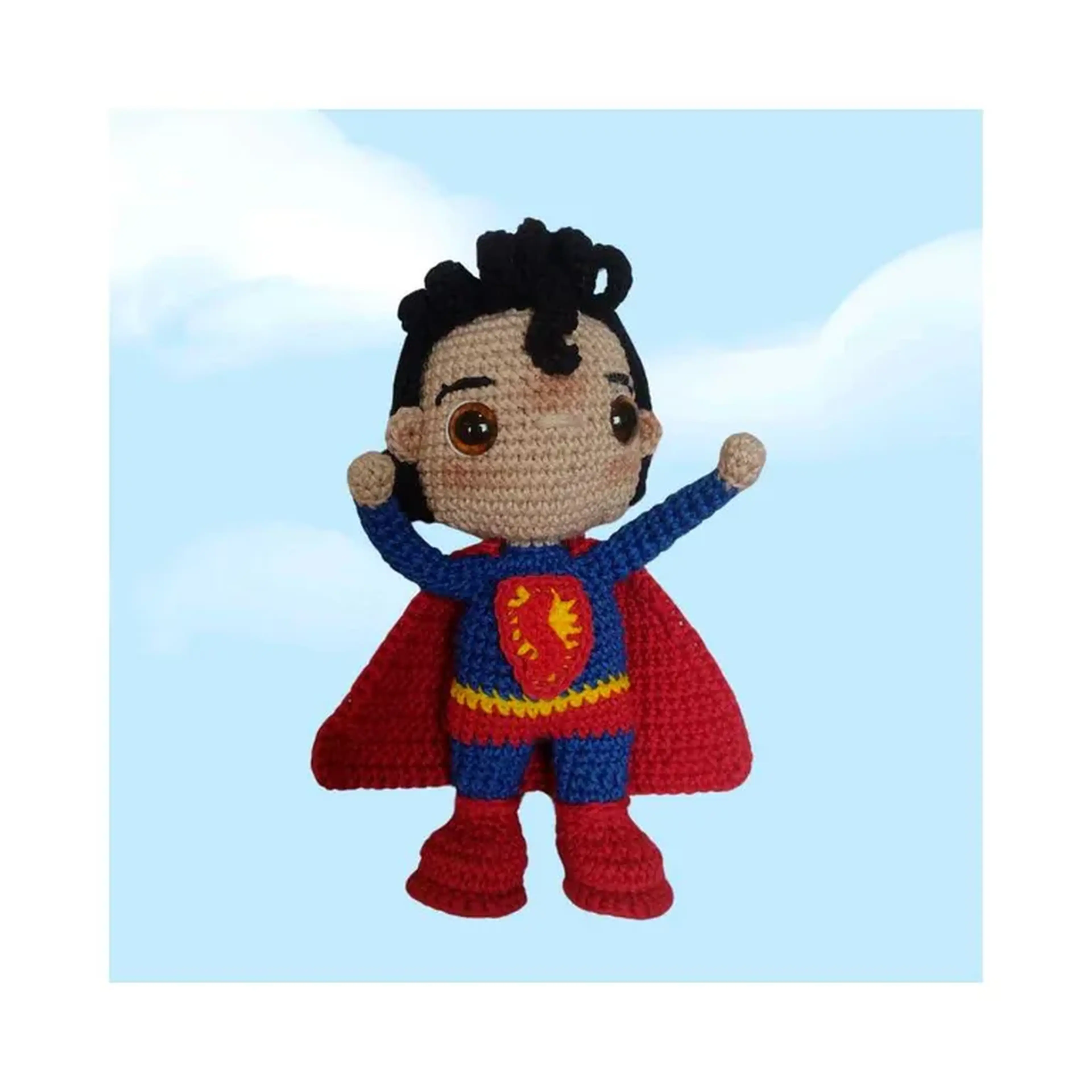Super Homem amigurumi imagem
