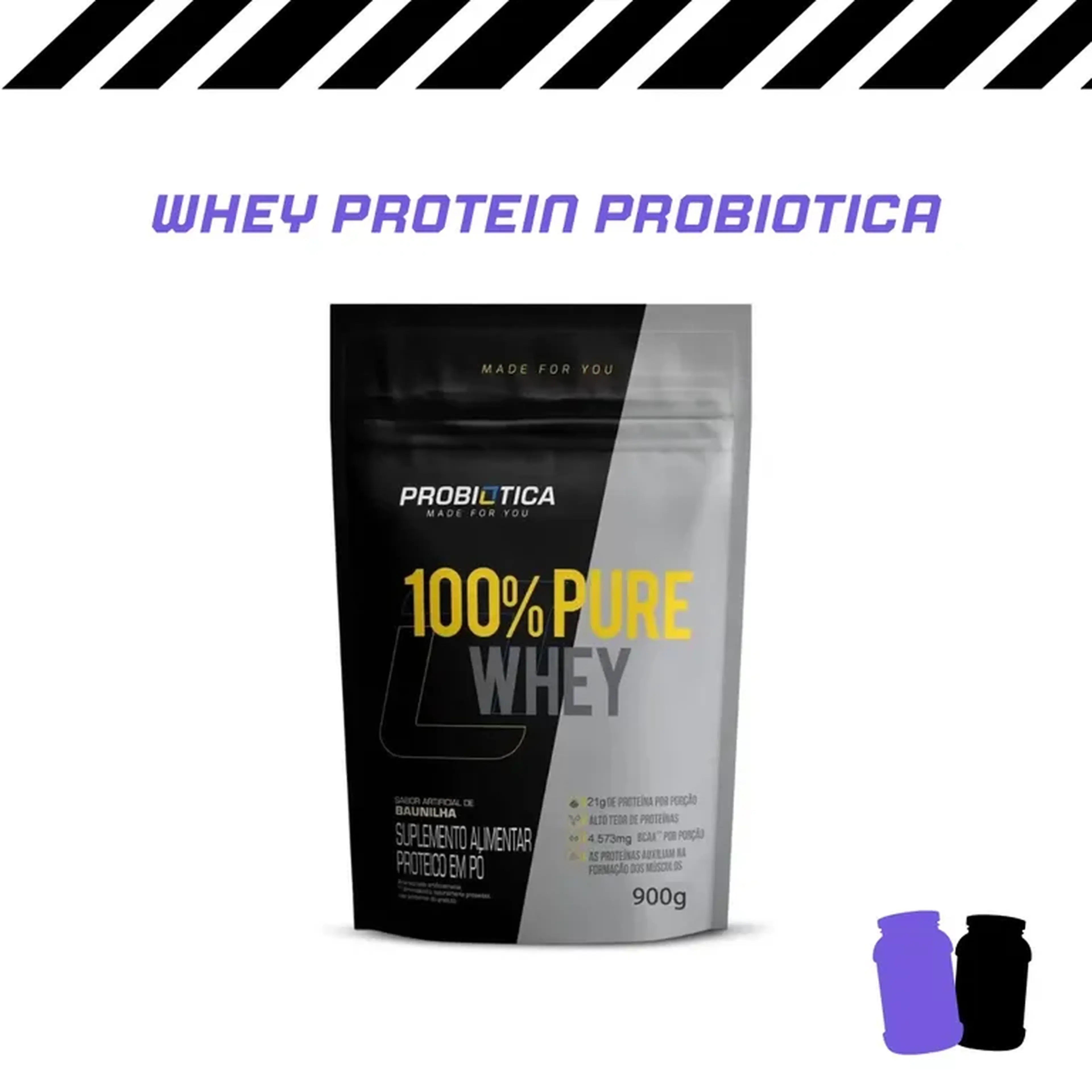 Refil 100% Pure Whey Cookies Probiótica imagem