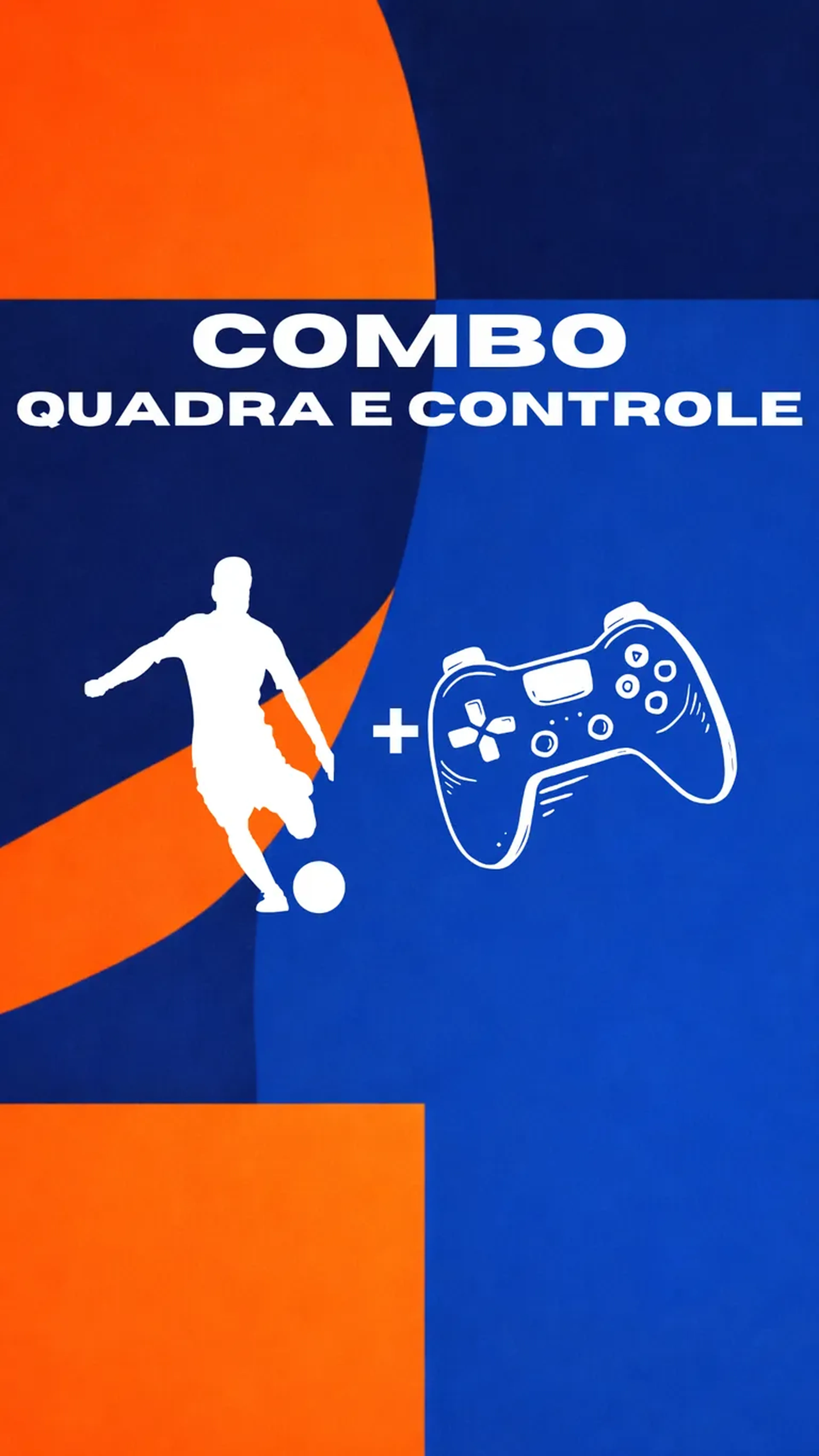 COMBO QUADRA E CONTROLE ⚽🎮 imagem