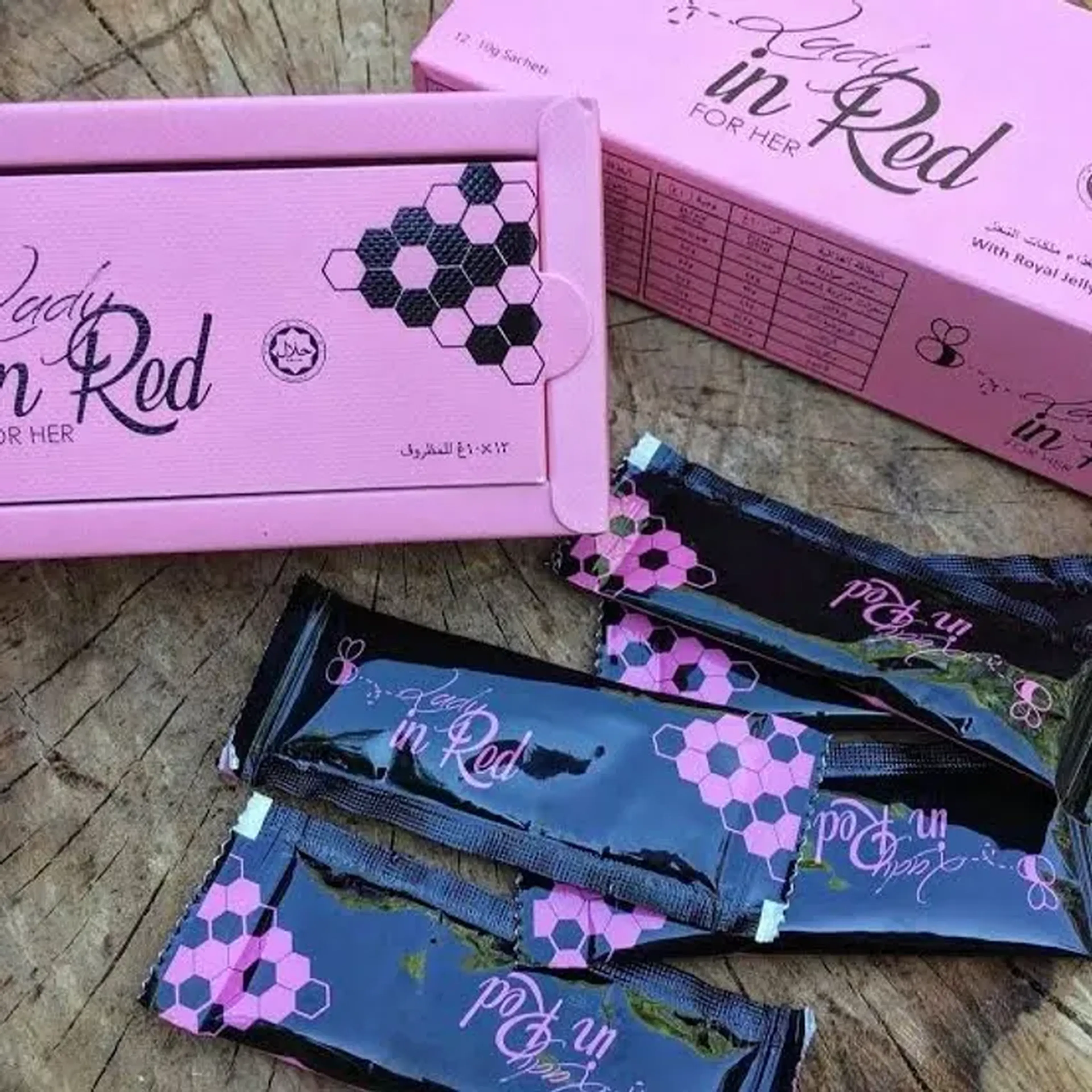 05 UNIDADES IN RED ESTIMULANTE FEMININO SACHÊ 10G imagem