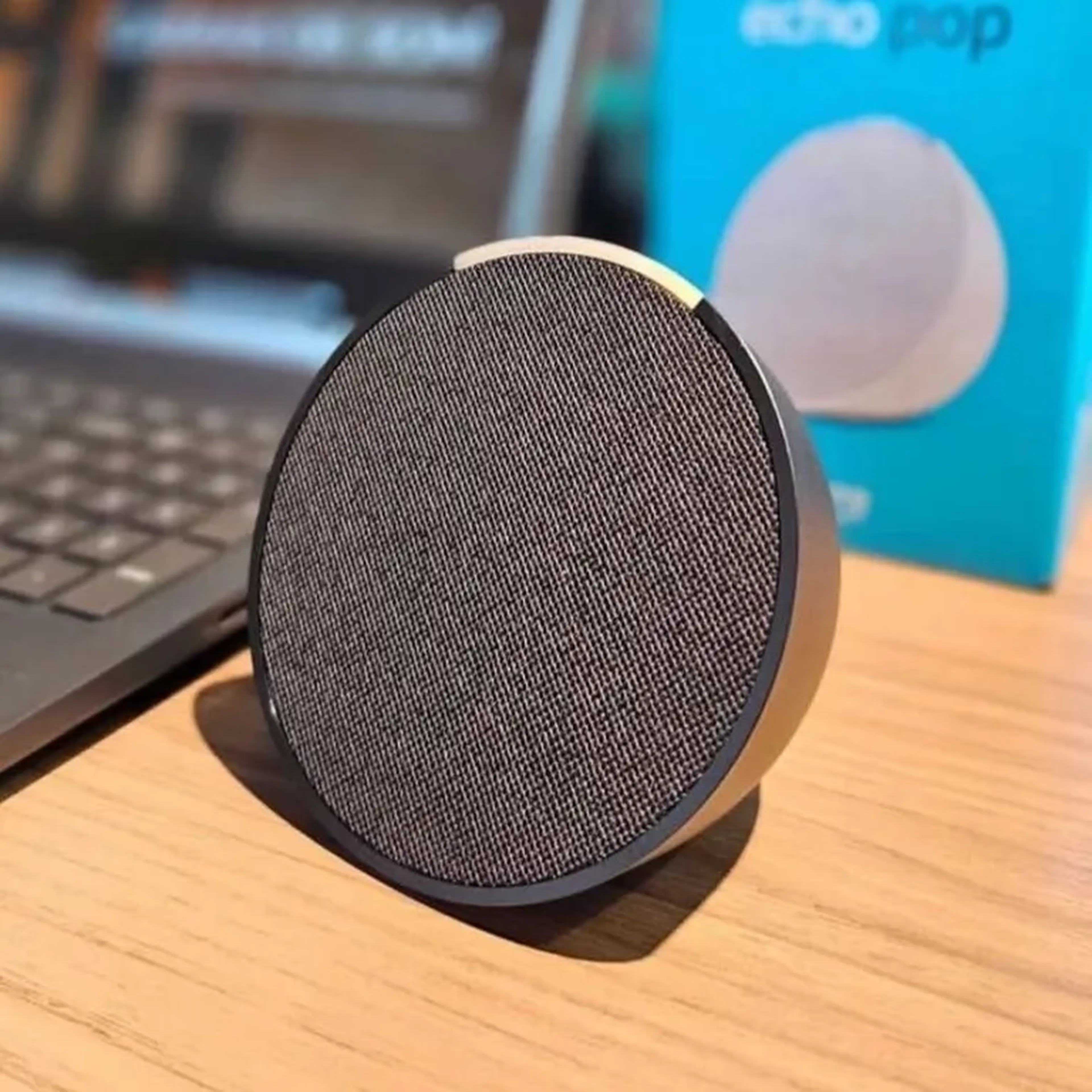 Alexa Eco Pop com caixa nota fiscal imagem
