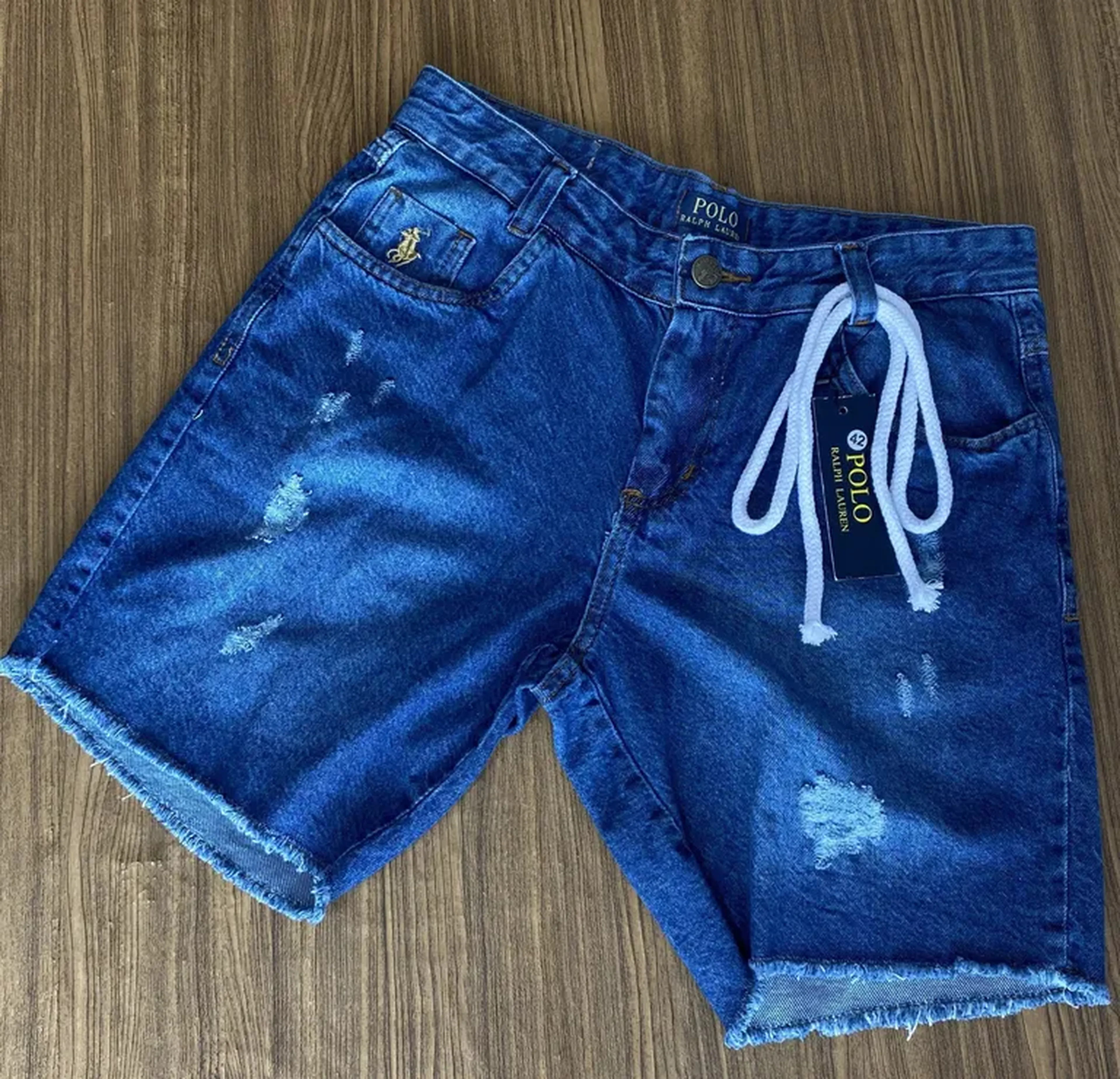 short jeans jogador Numero 42 imagem