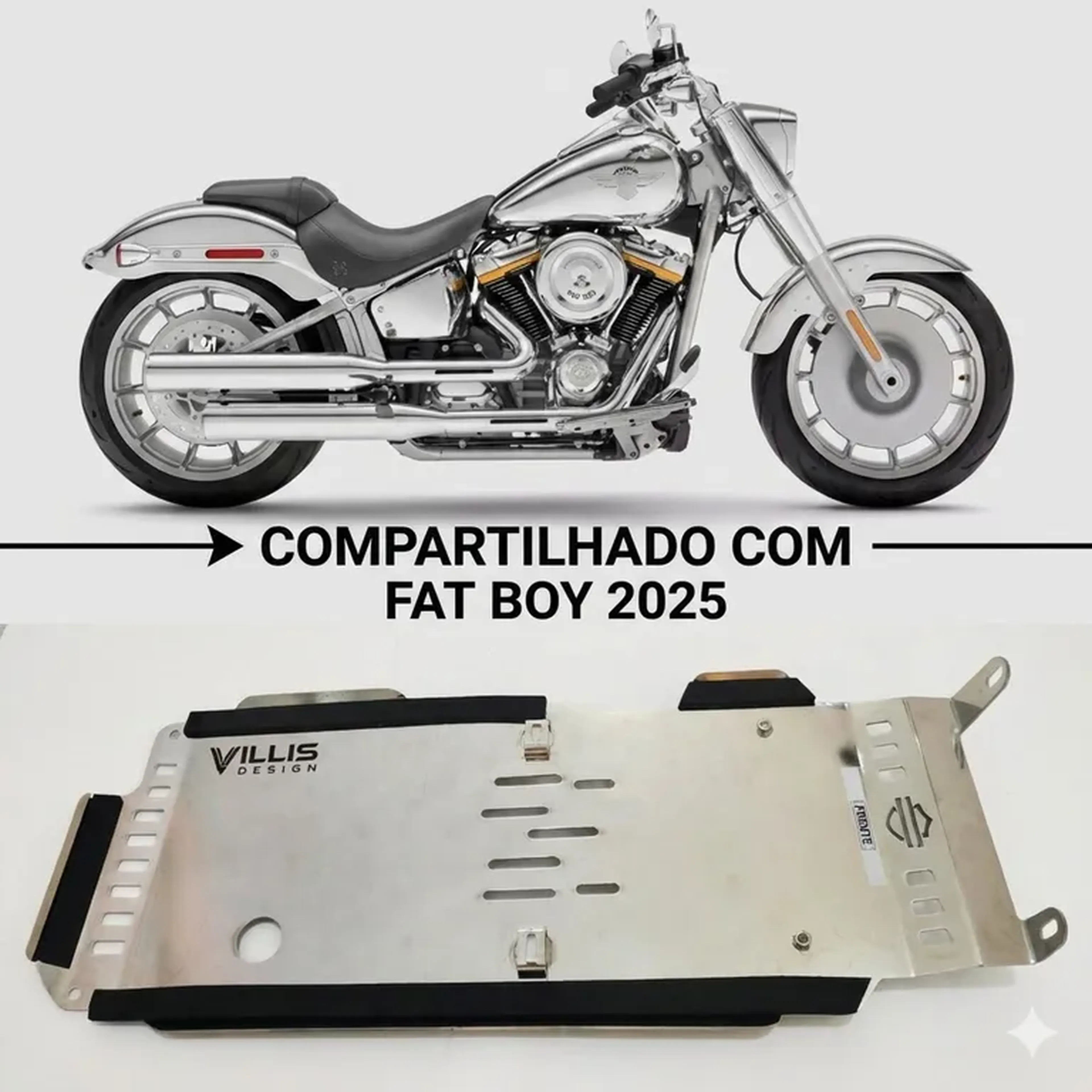 Protetor de cárter Softail 2025 até 2026 imagem