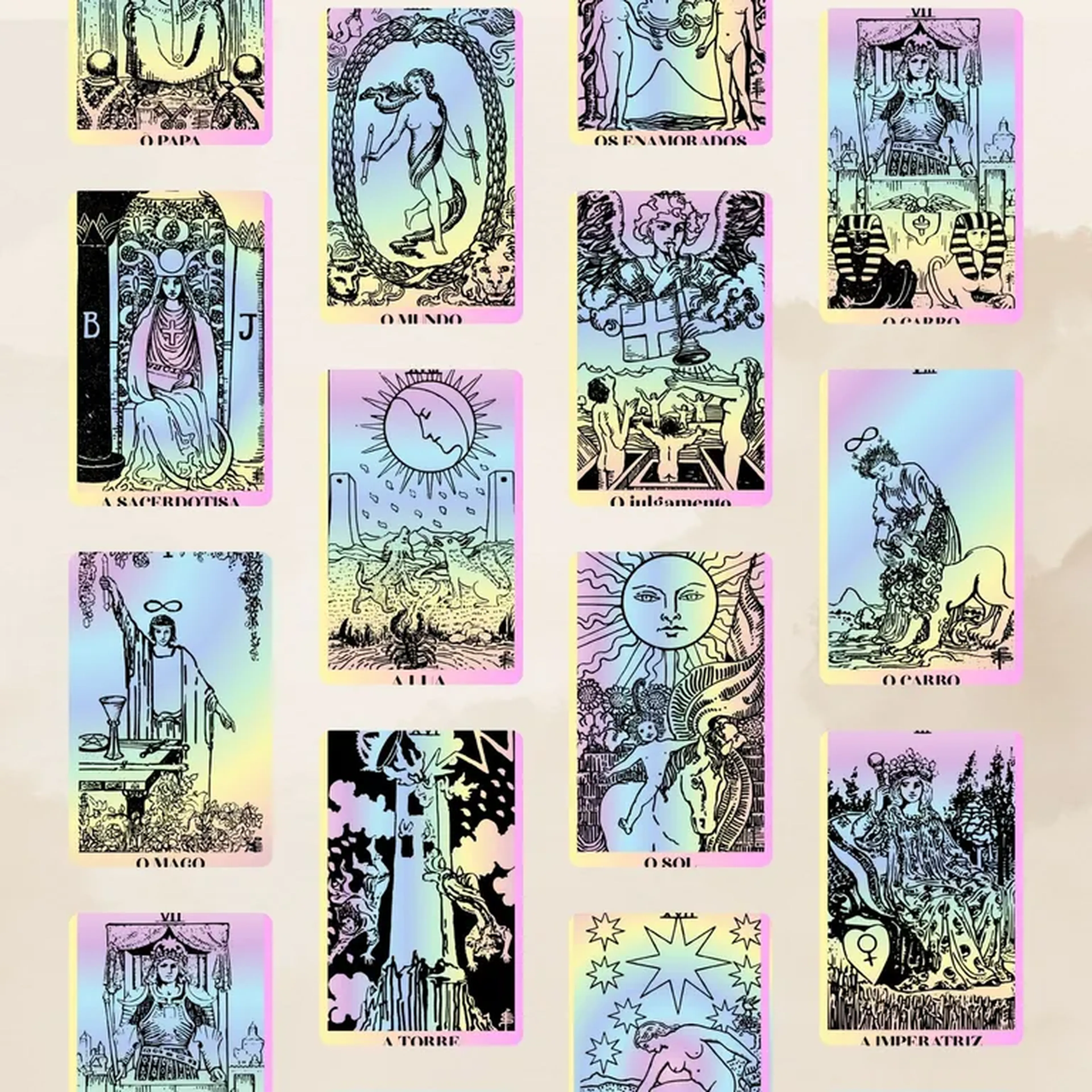 Tarot de Waite arco Iris imagem