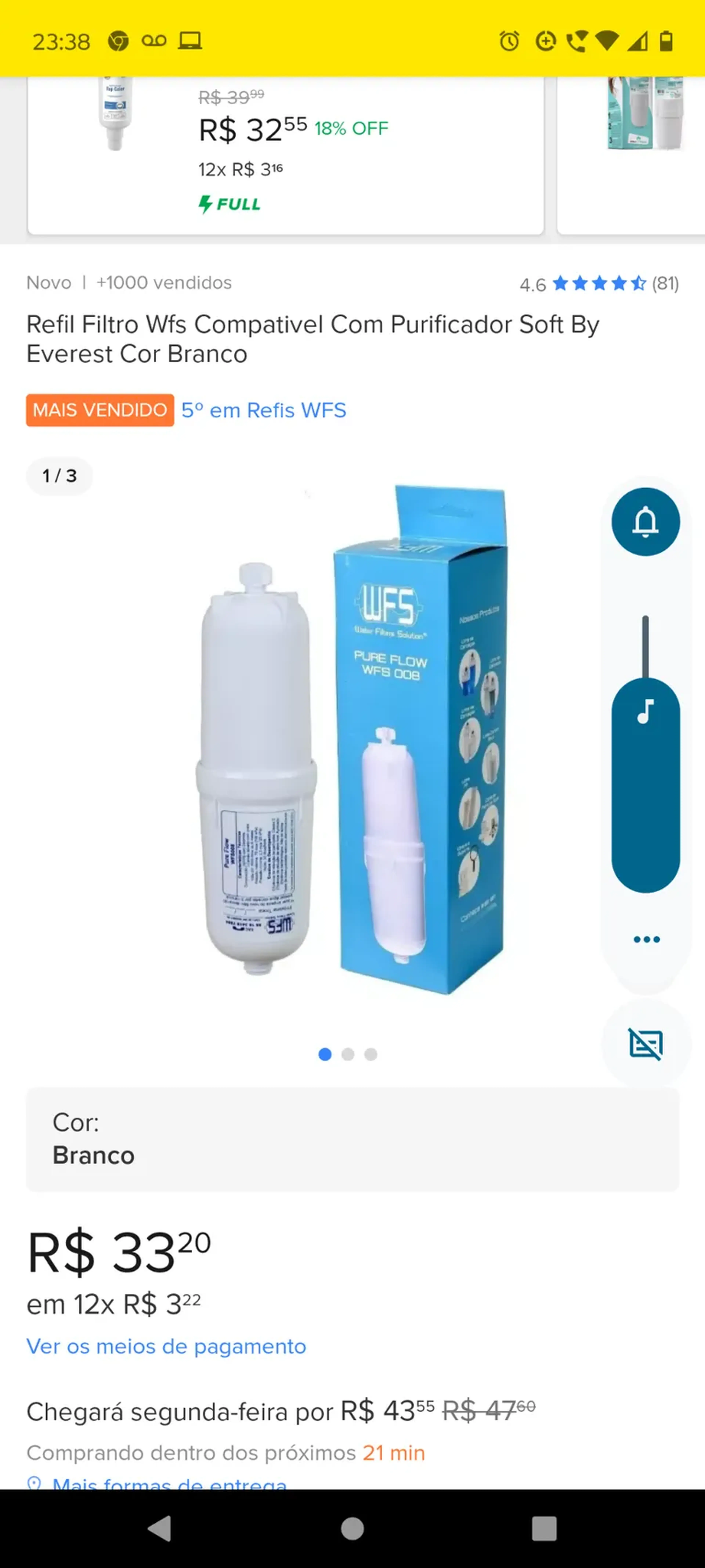 Refil Soft Everest WFS imagem