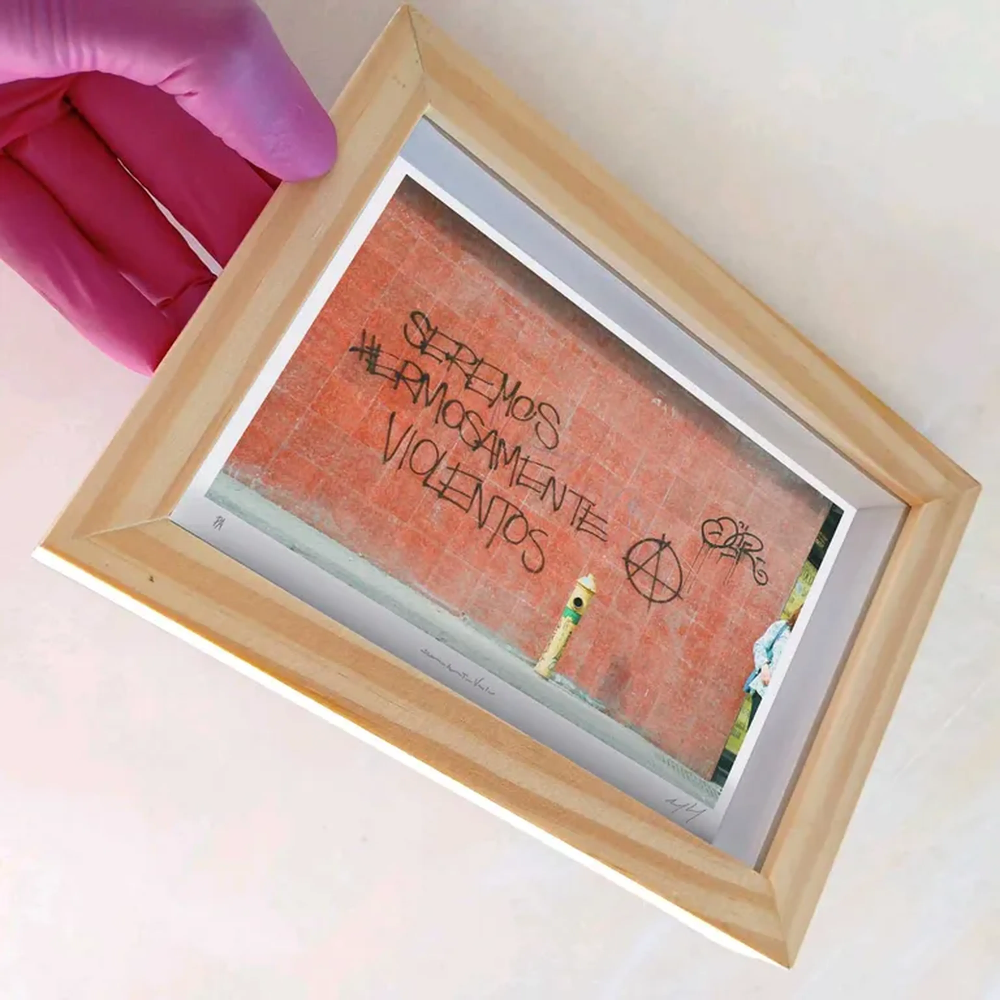 Palávoras - Hermosamente - 10x15 cm moldura alta imagem