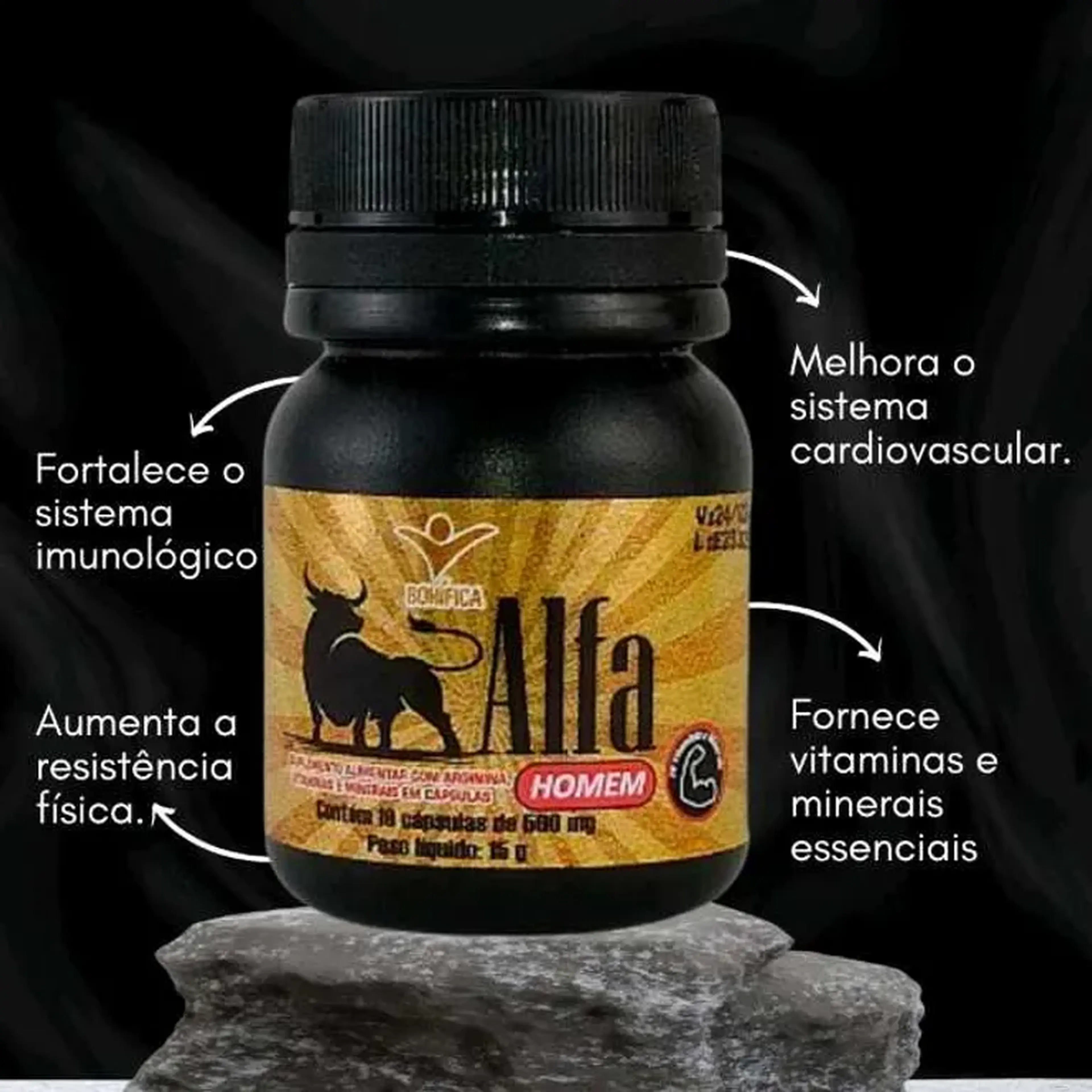Alfa Homem Suplemento Alimentar imagem