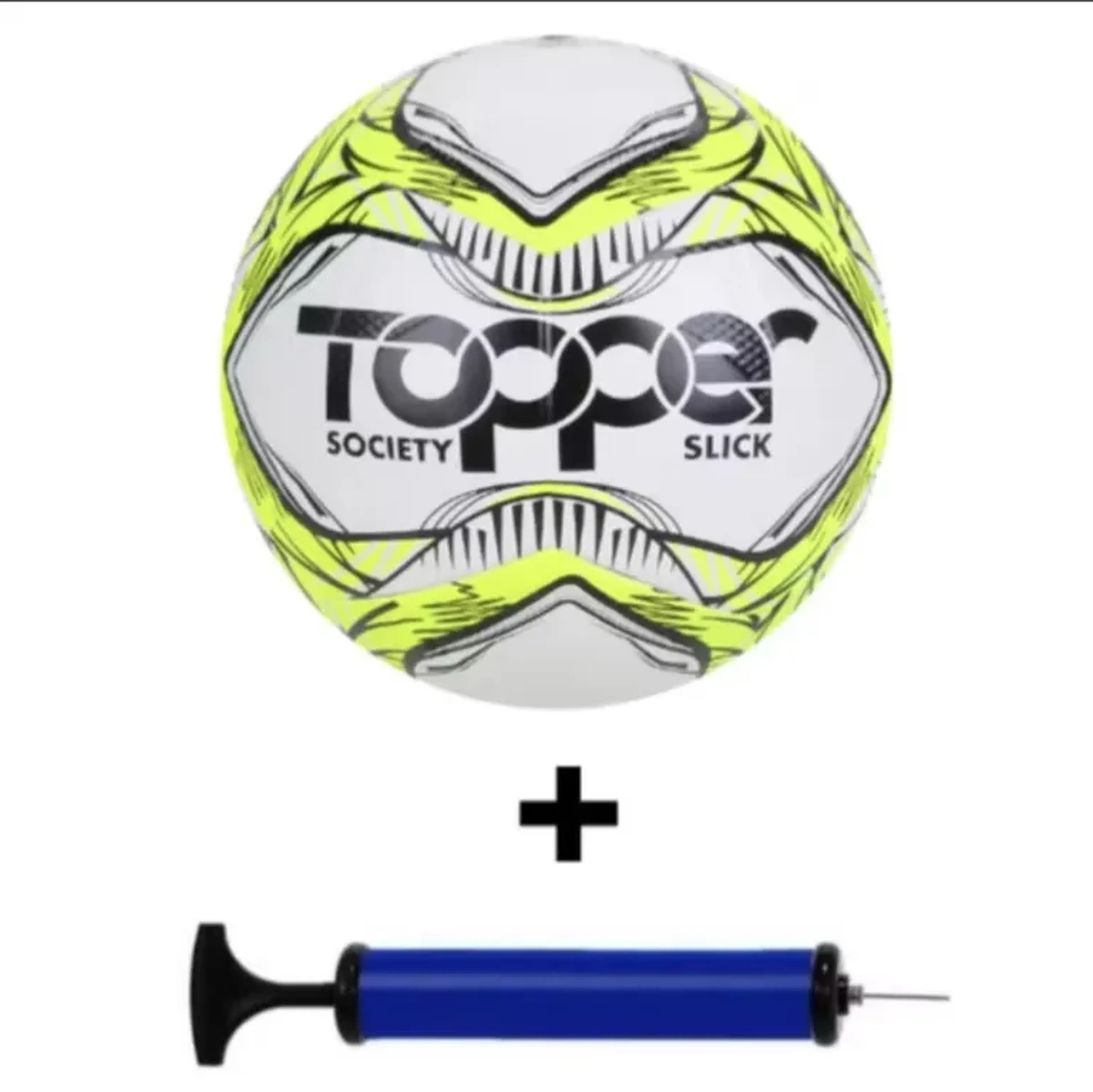 Bola Topper Slick II Society e Bomba de ar imagem