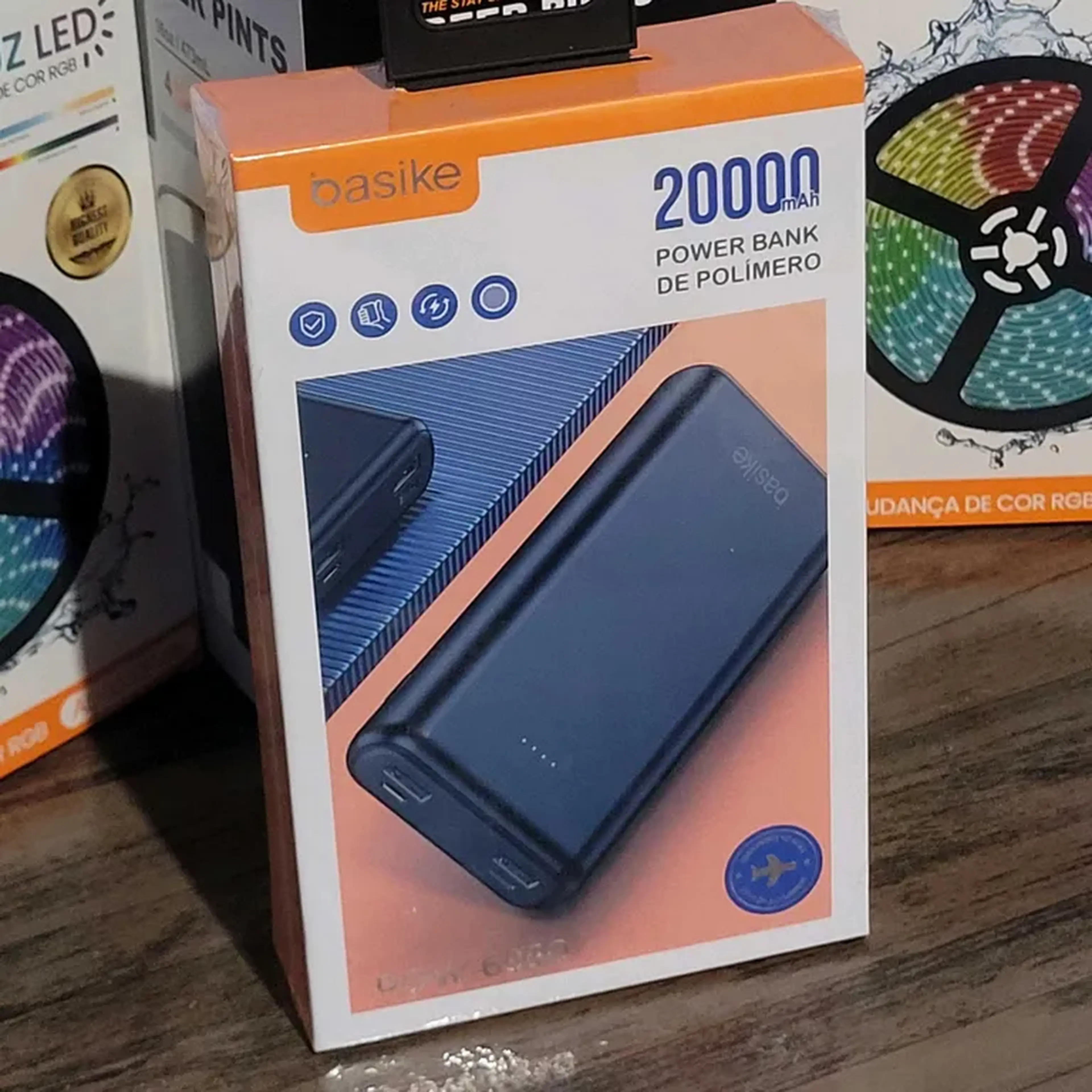 Power Bank basike 20.000mAh imagem
