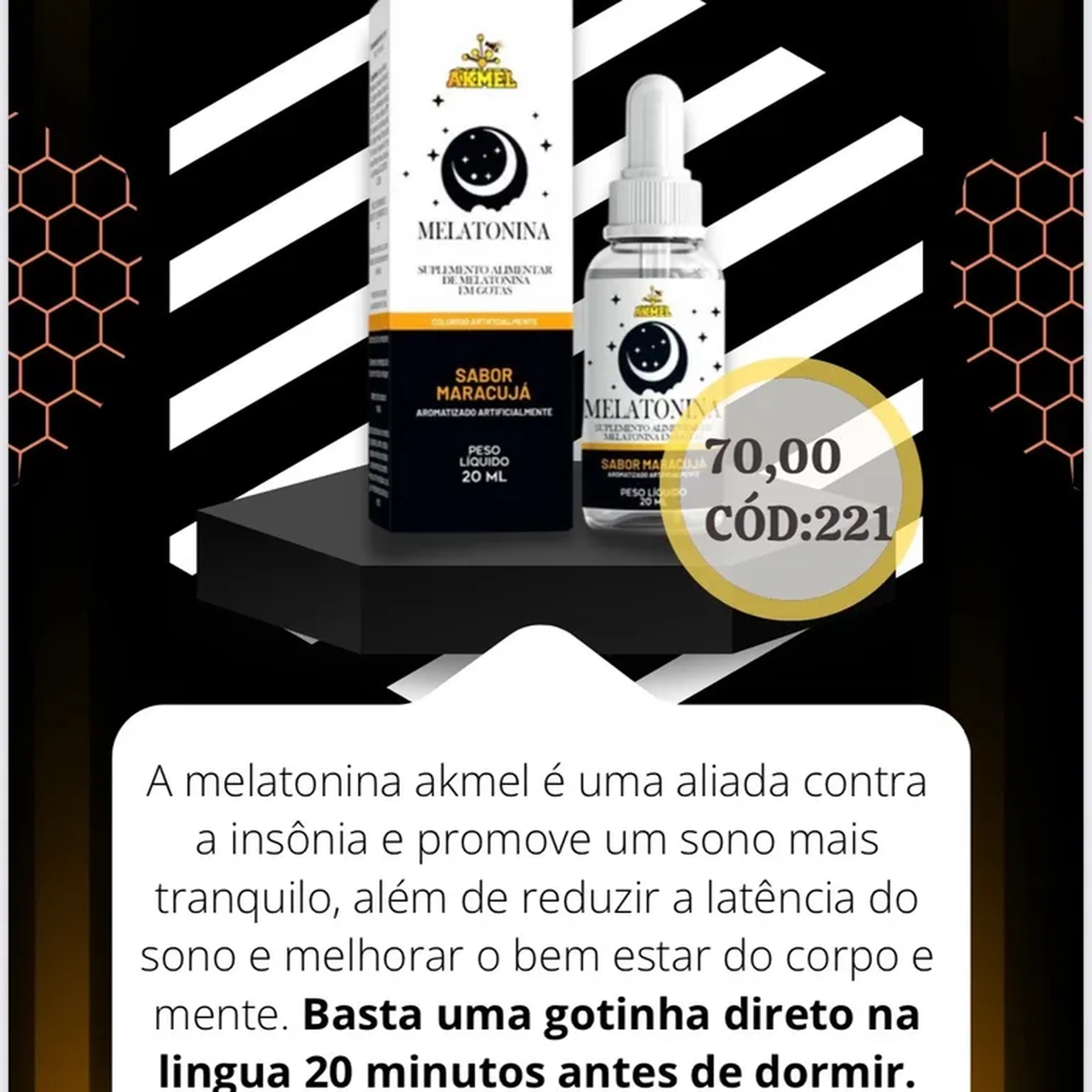 melatonina Akmel imagem