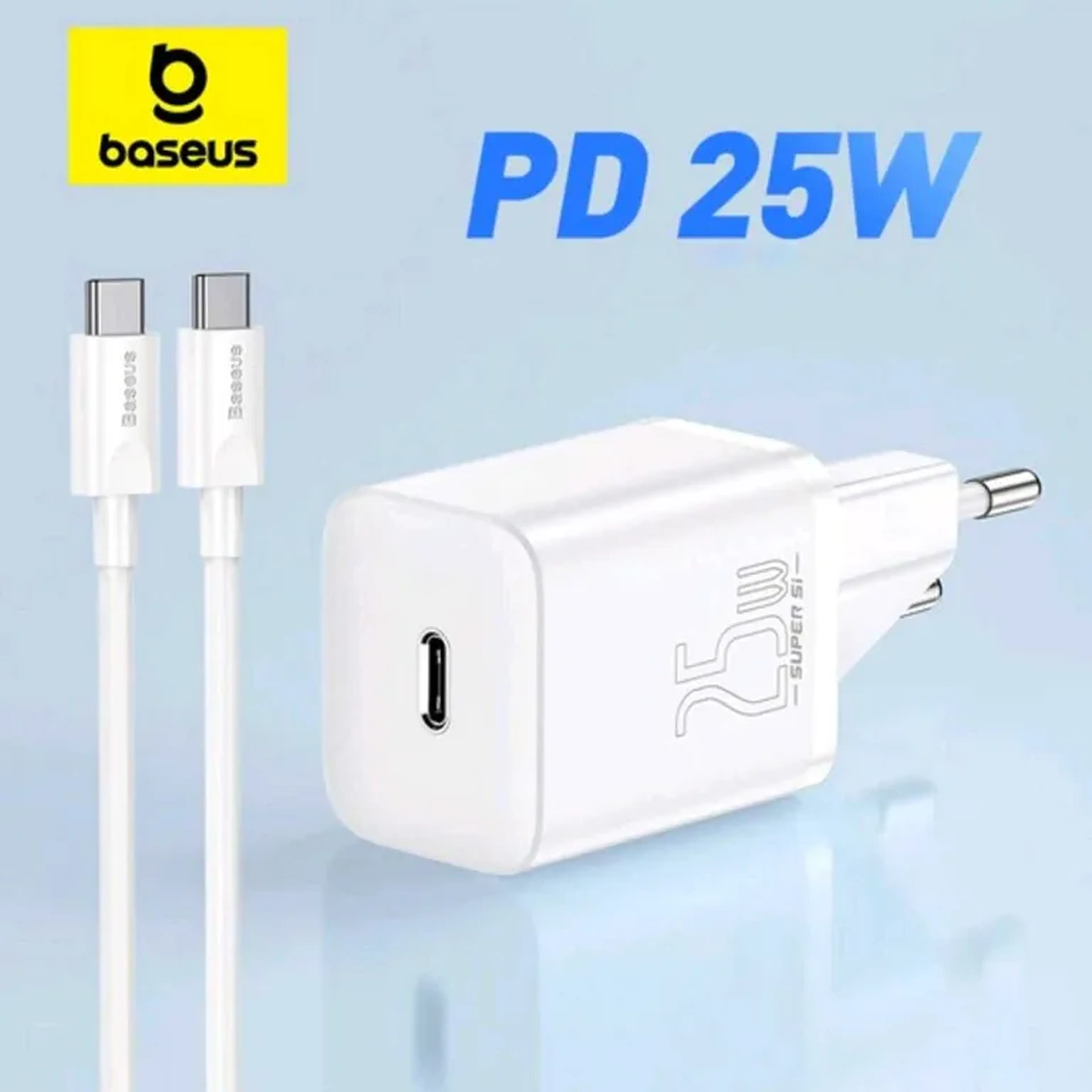 Carregador Baseus 25W Mini USB C Turbo imagem