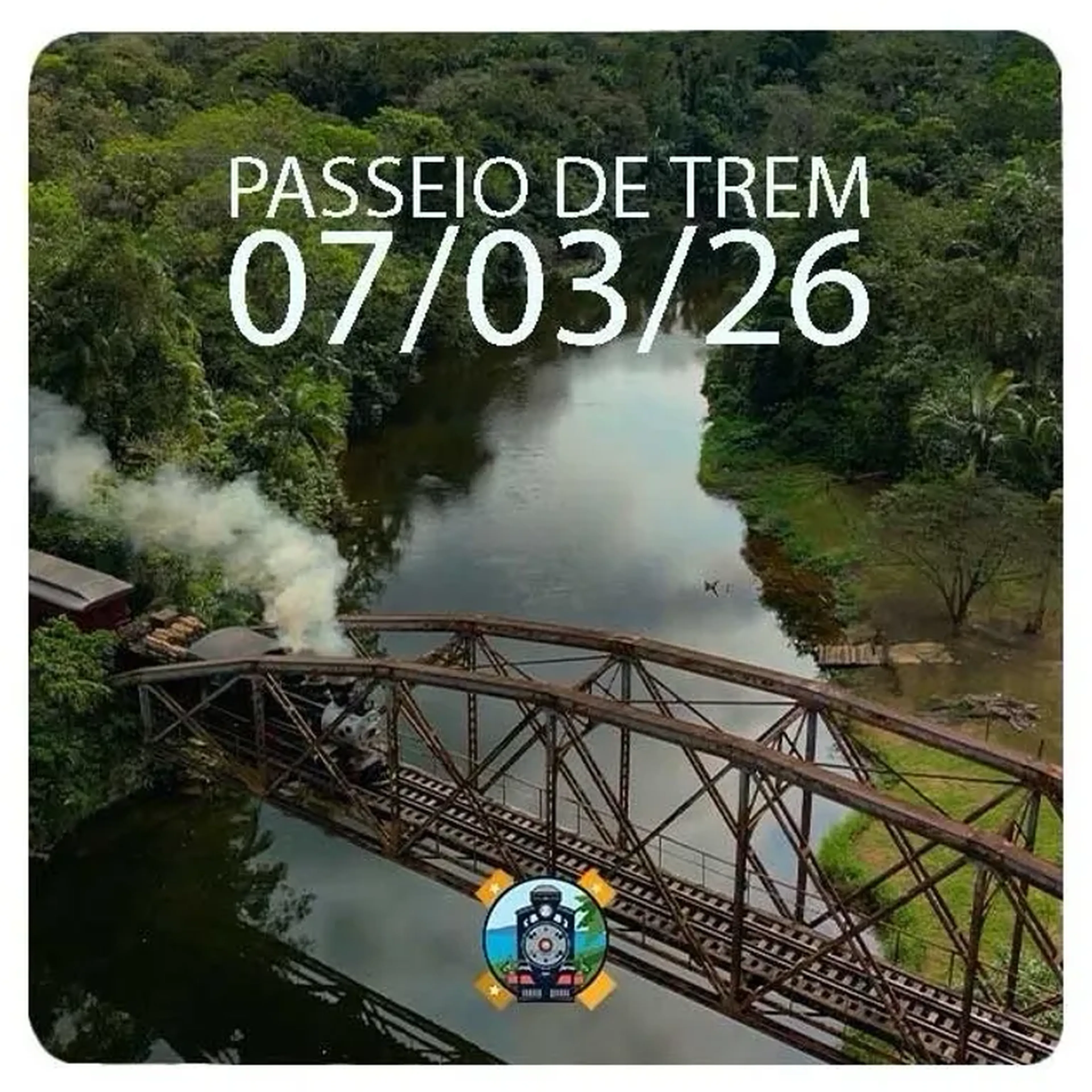 07 03 26 TREM CAIÇARA - com retorno rodoviário imagem