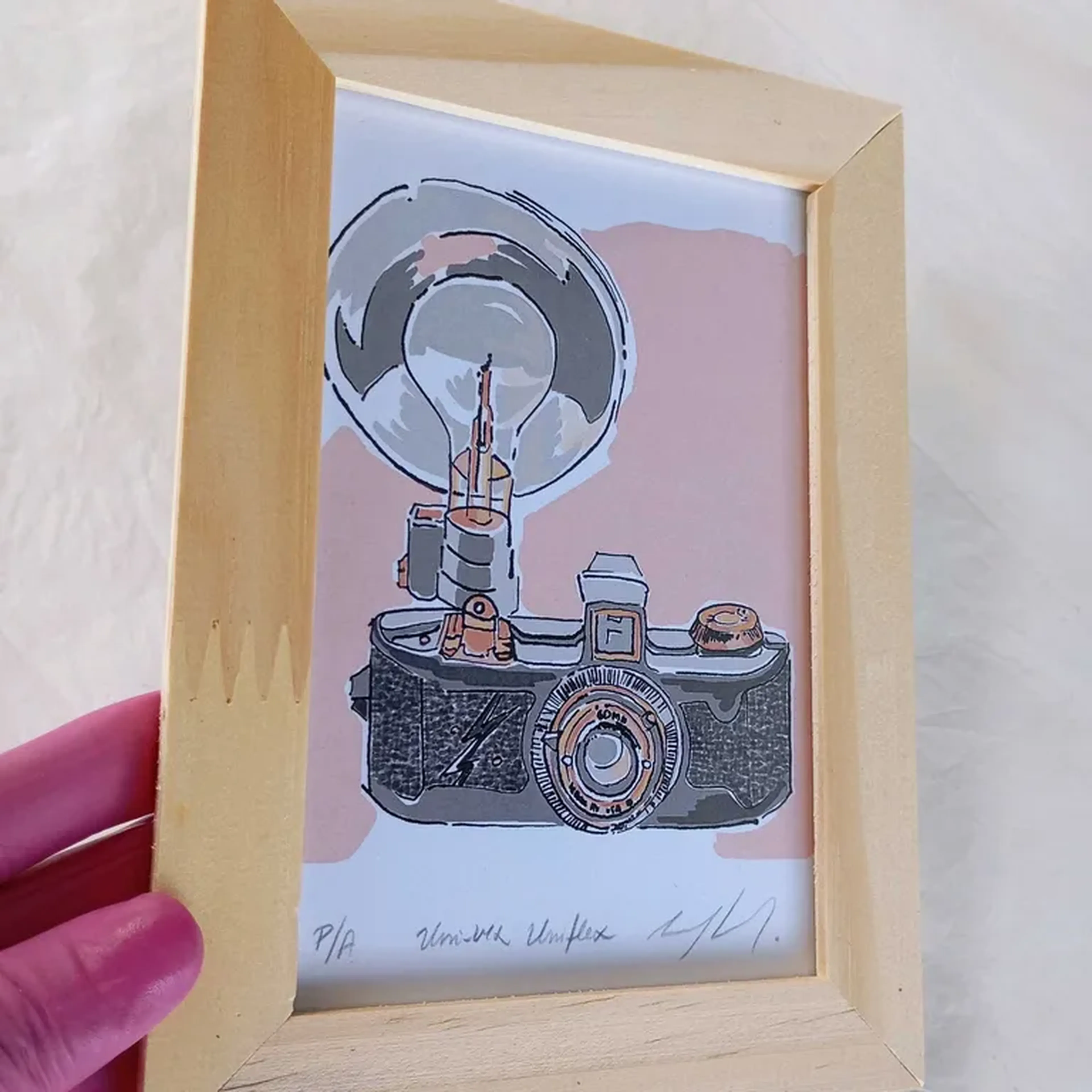We Love Cameras - Uniflash - 10x15 cm moldura plana imagem