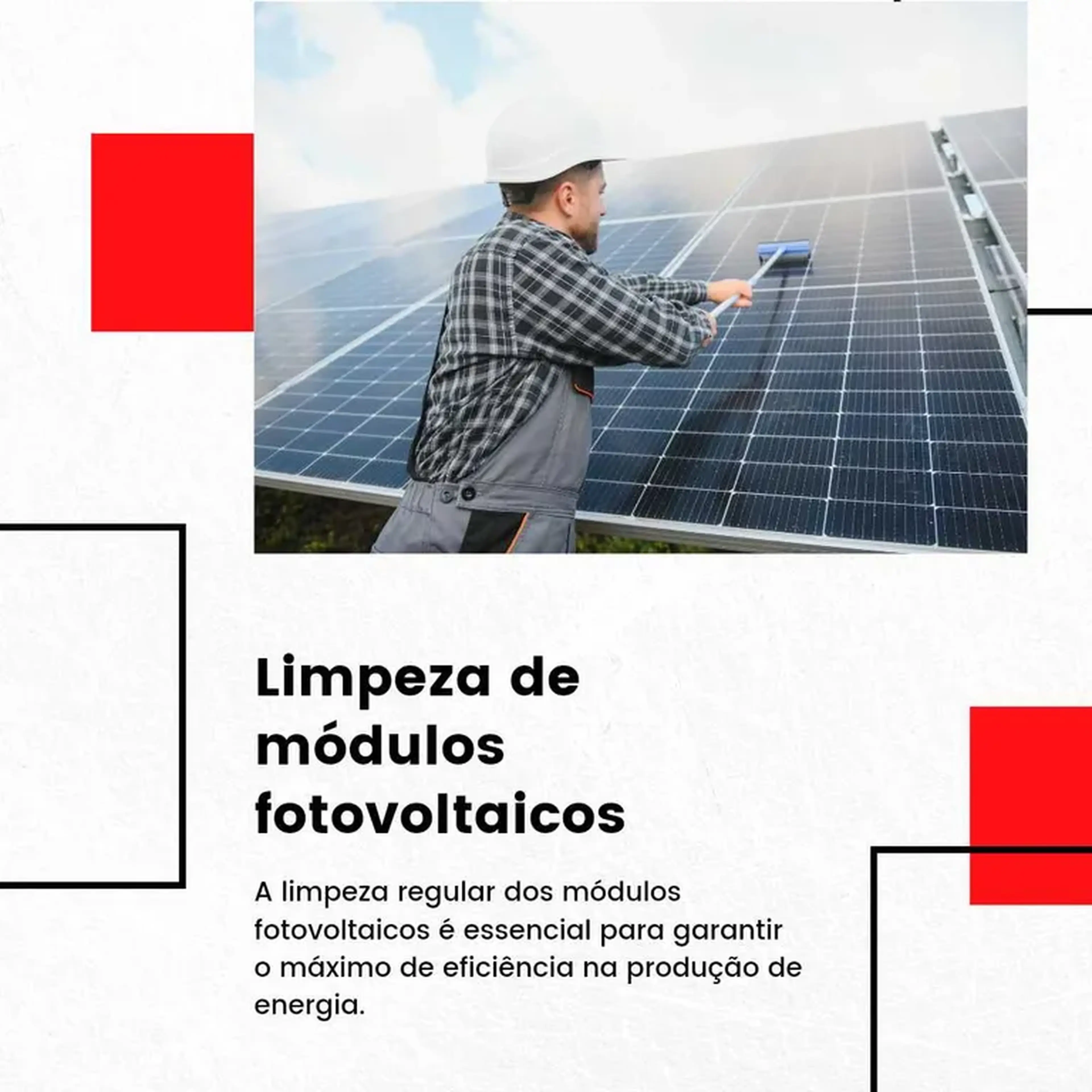 Limpeza de sistema fotovoltaico imagem