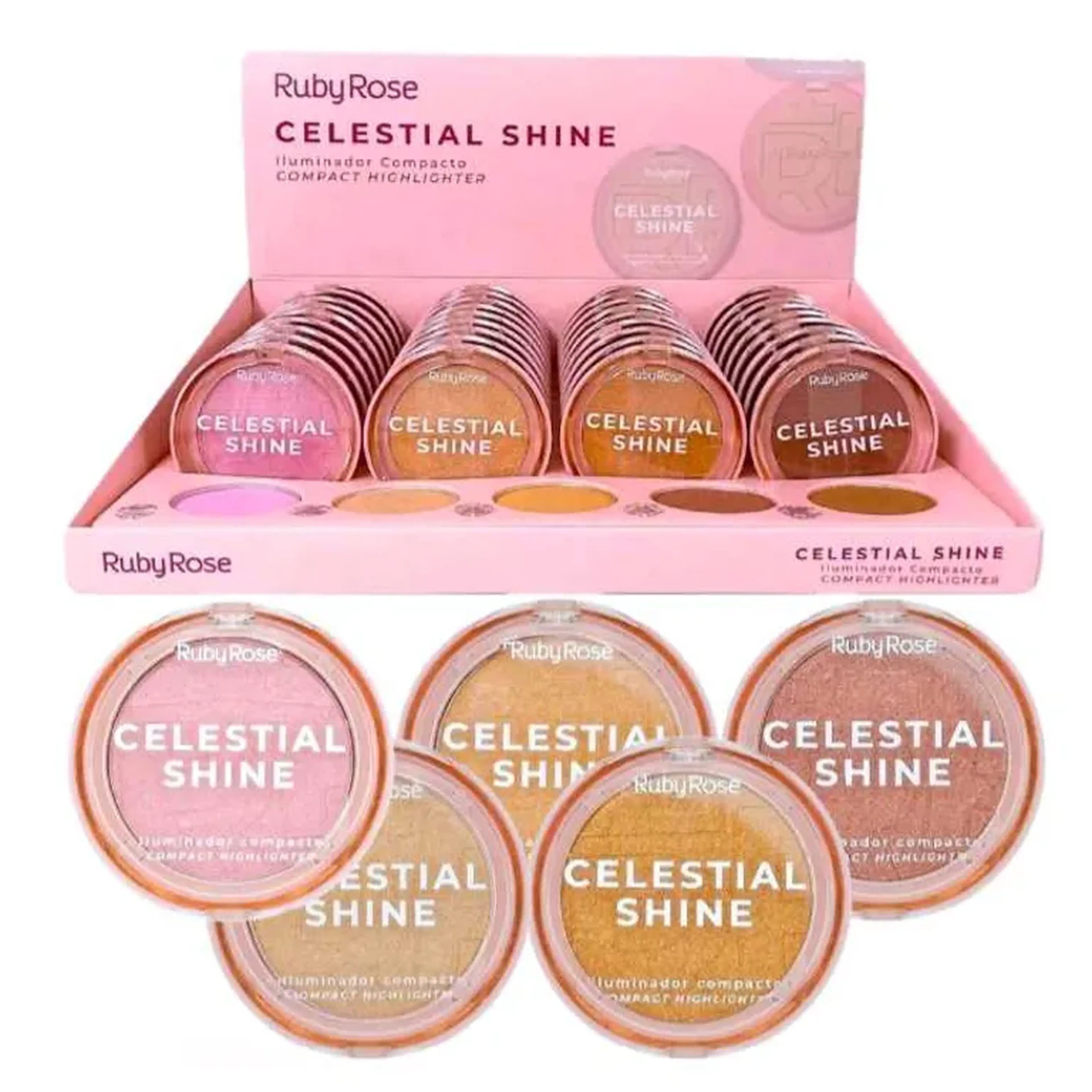 Iluminador compacto Celestial Shine Ruby Rose imagem