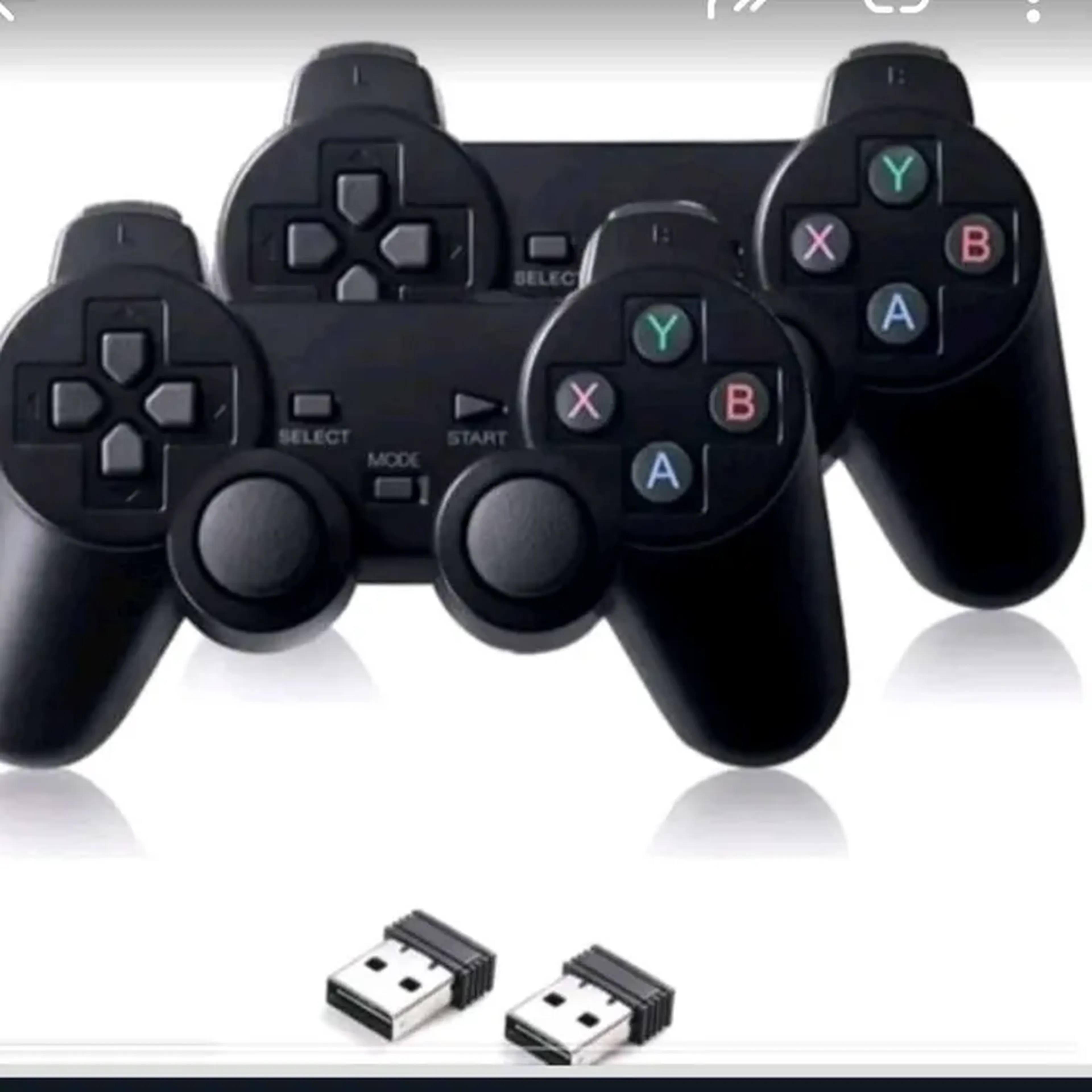 02 Controles Wireless Compativel Com Pc Para jogos imagem