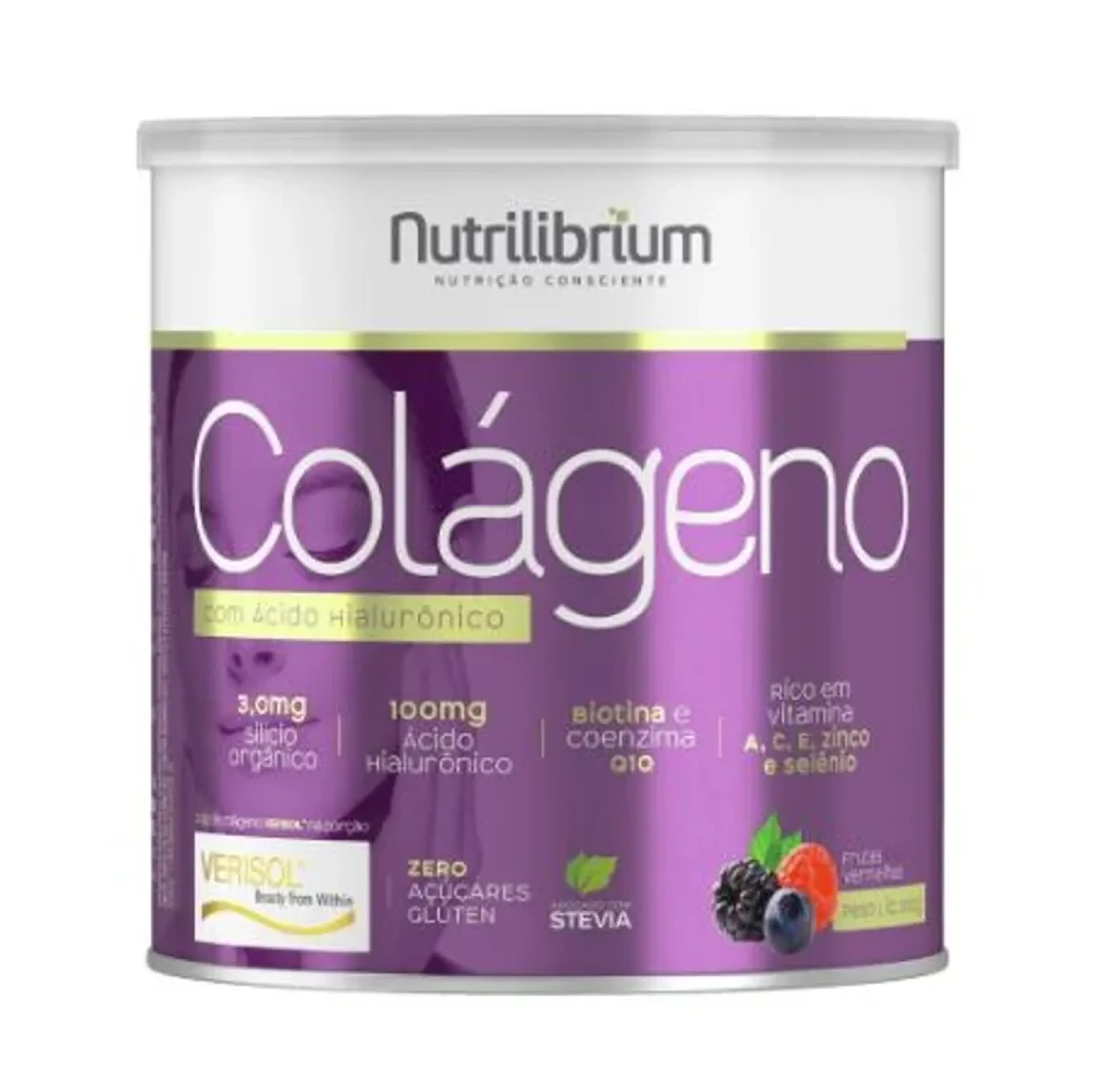 Colágeno Hidrolisado Verisol Ácido Hialurônico Biotina 200g imagem