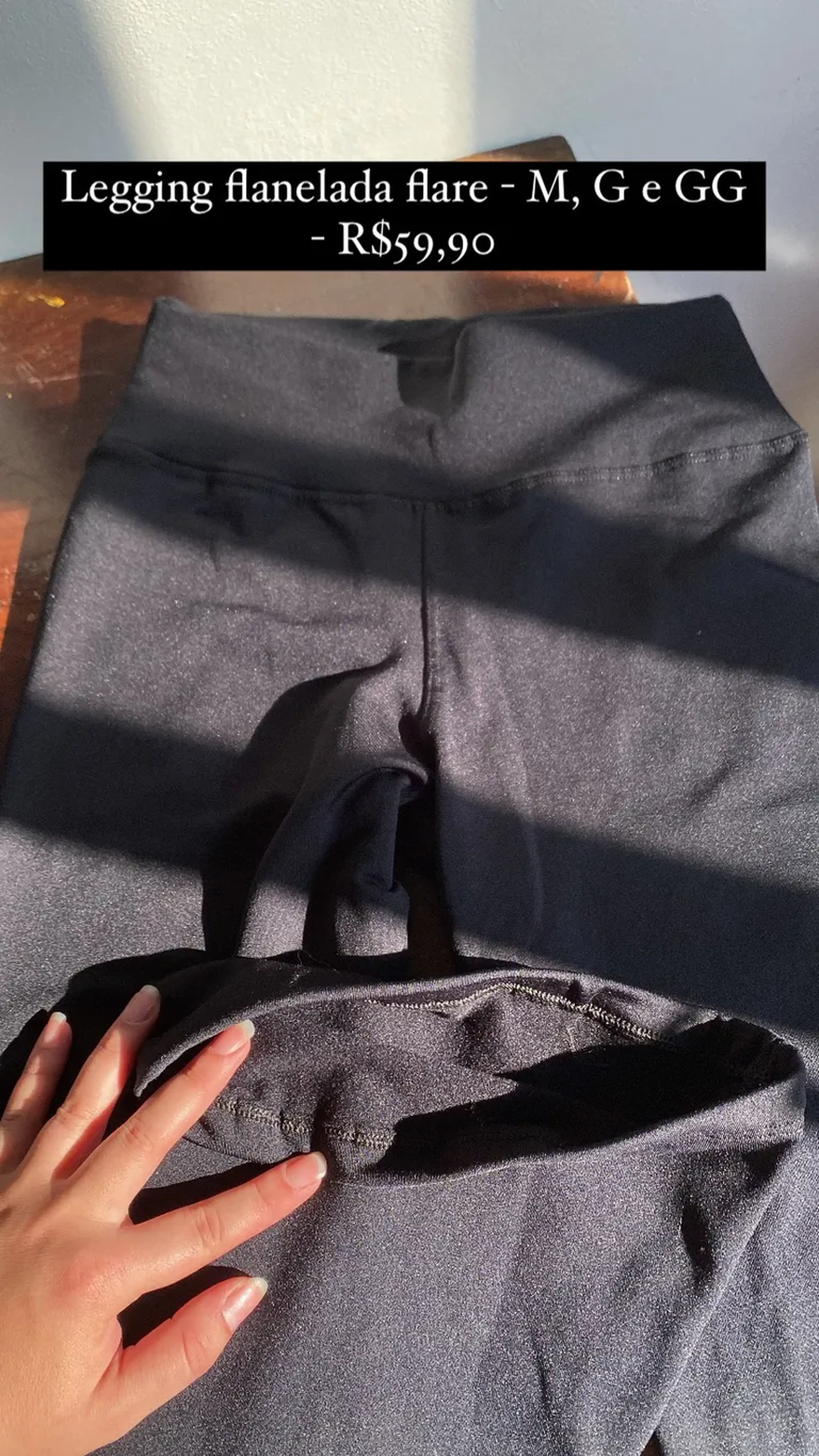 Legging flare flanelada GG imagem