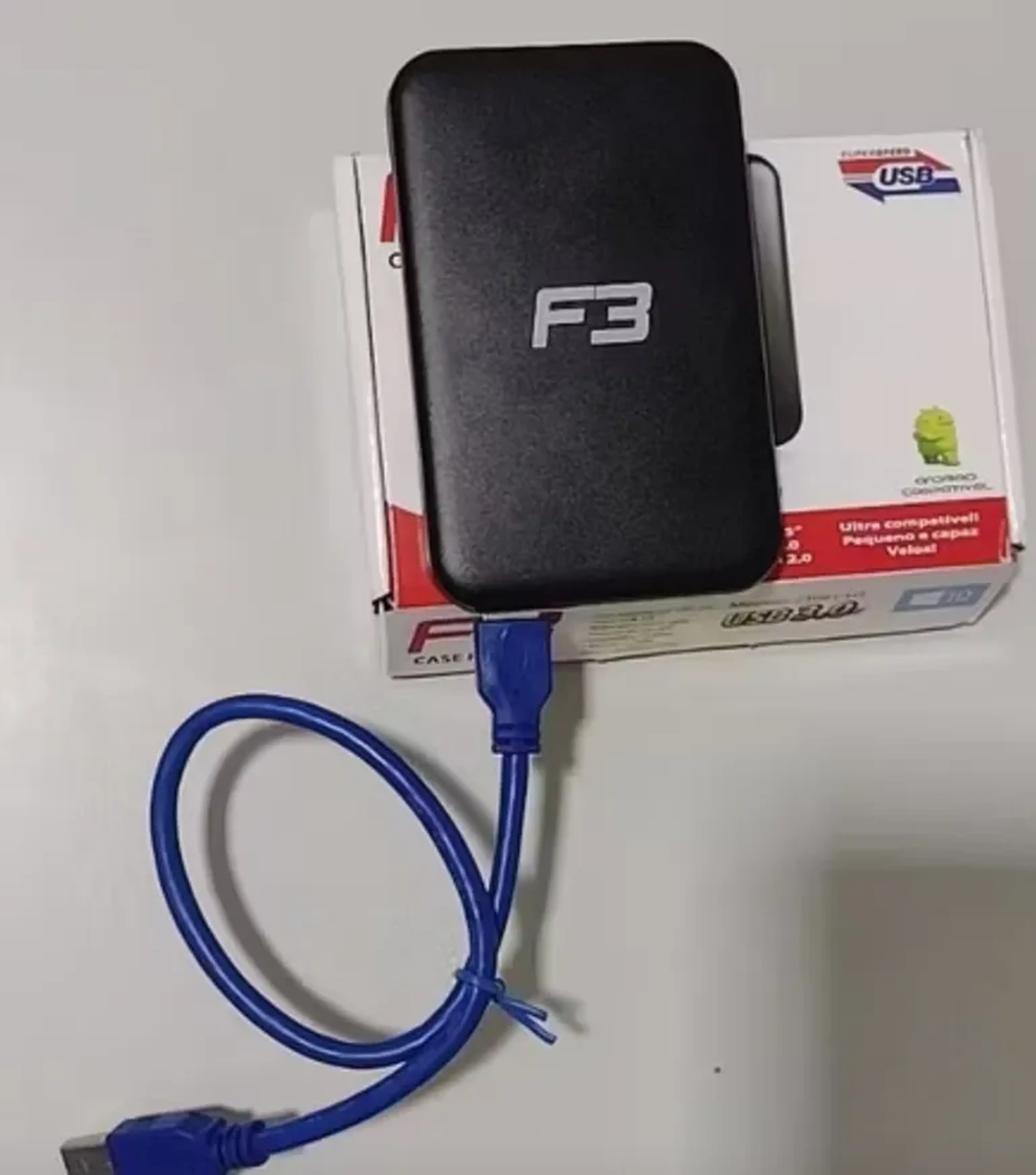 Case Hd Externo 2.5 Notebook Usb 3.0 Ps4 Xbox One Pc 6gbps imagem