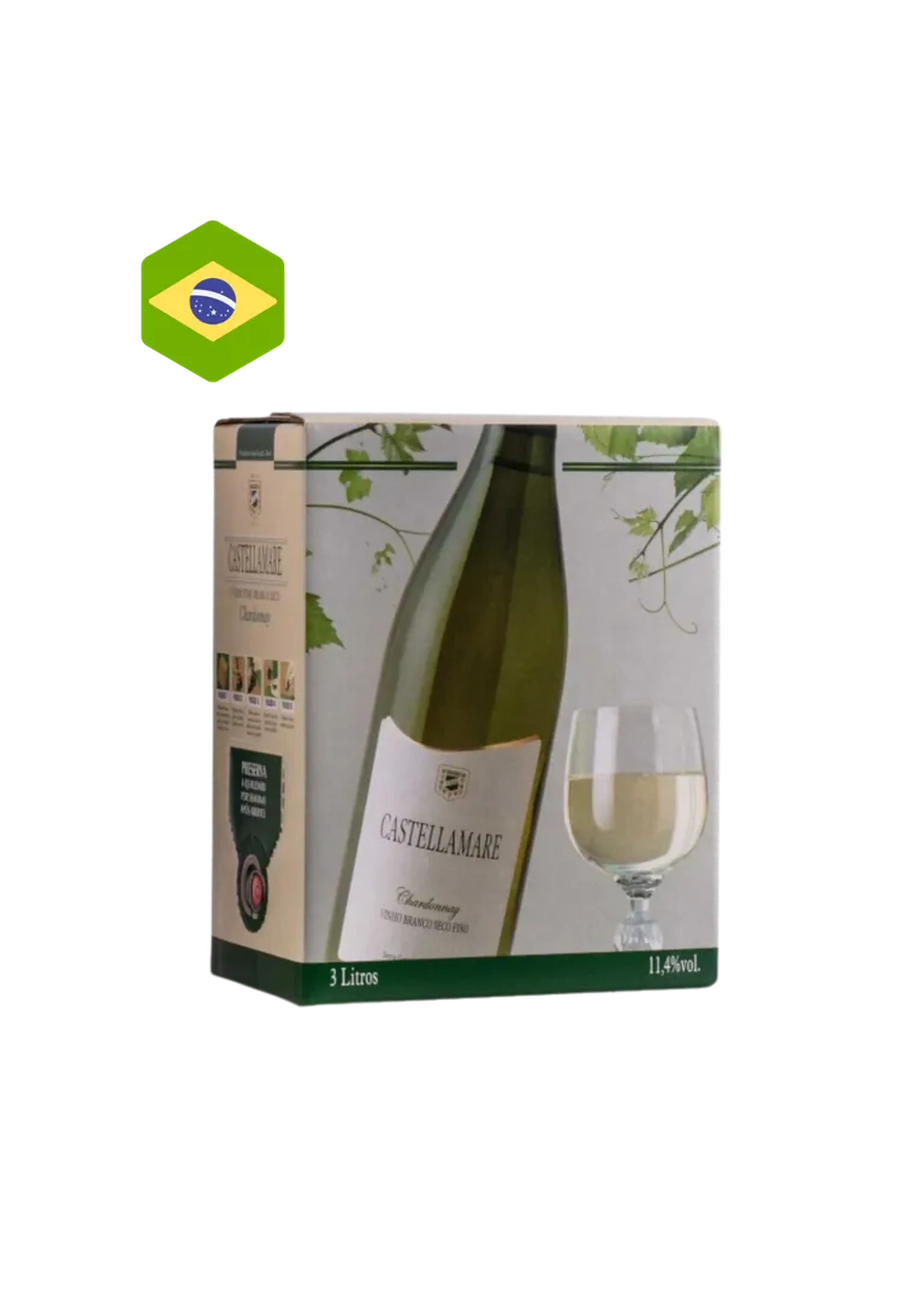 BAG 3 LITROS CASTELLAMARE CHARDONNAY imagem