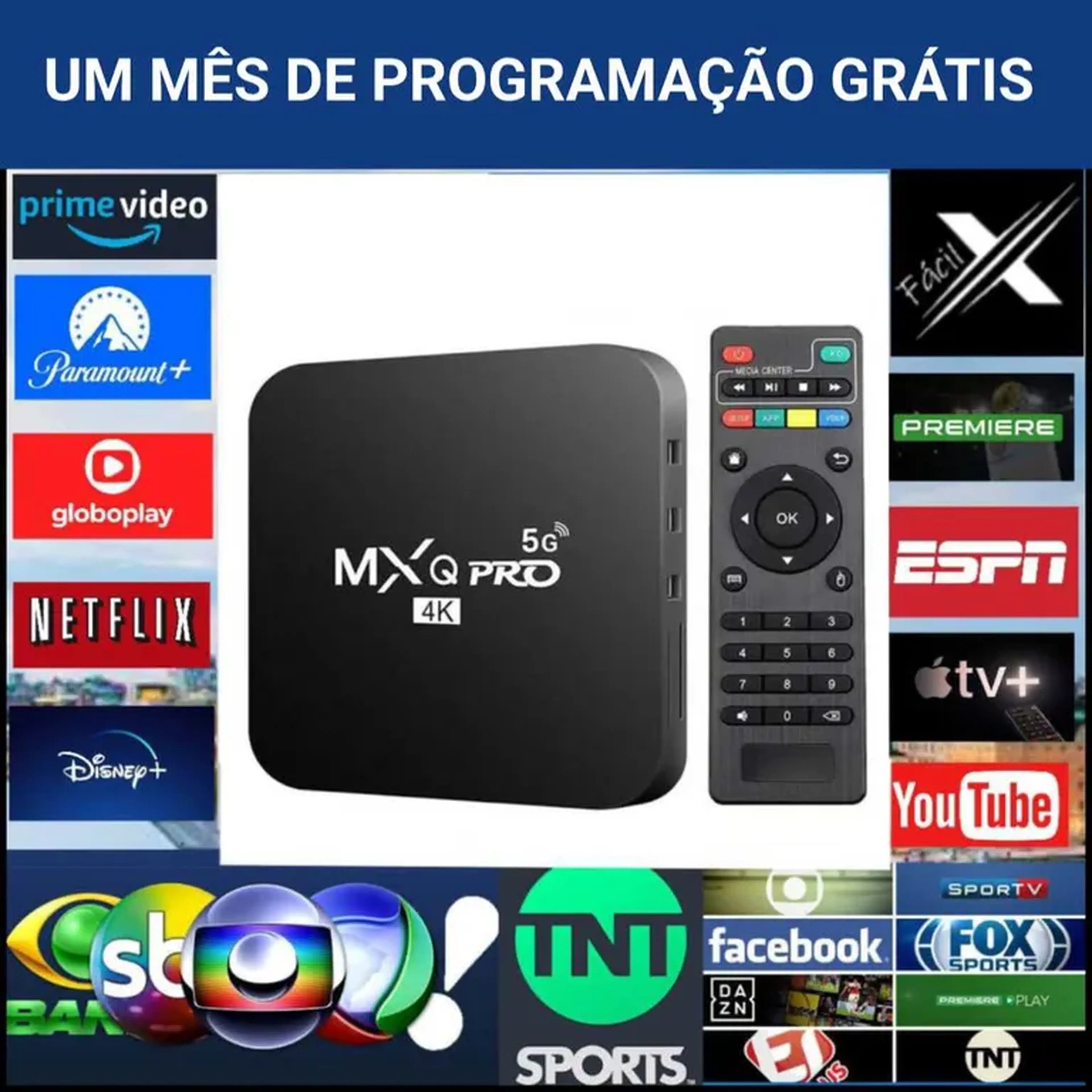 MXQ - COM CANAIS - Um Mês de Programação Grátis imagem