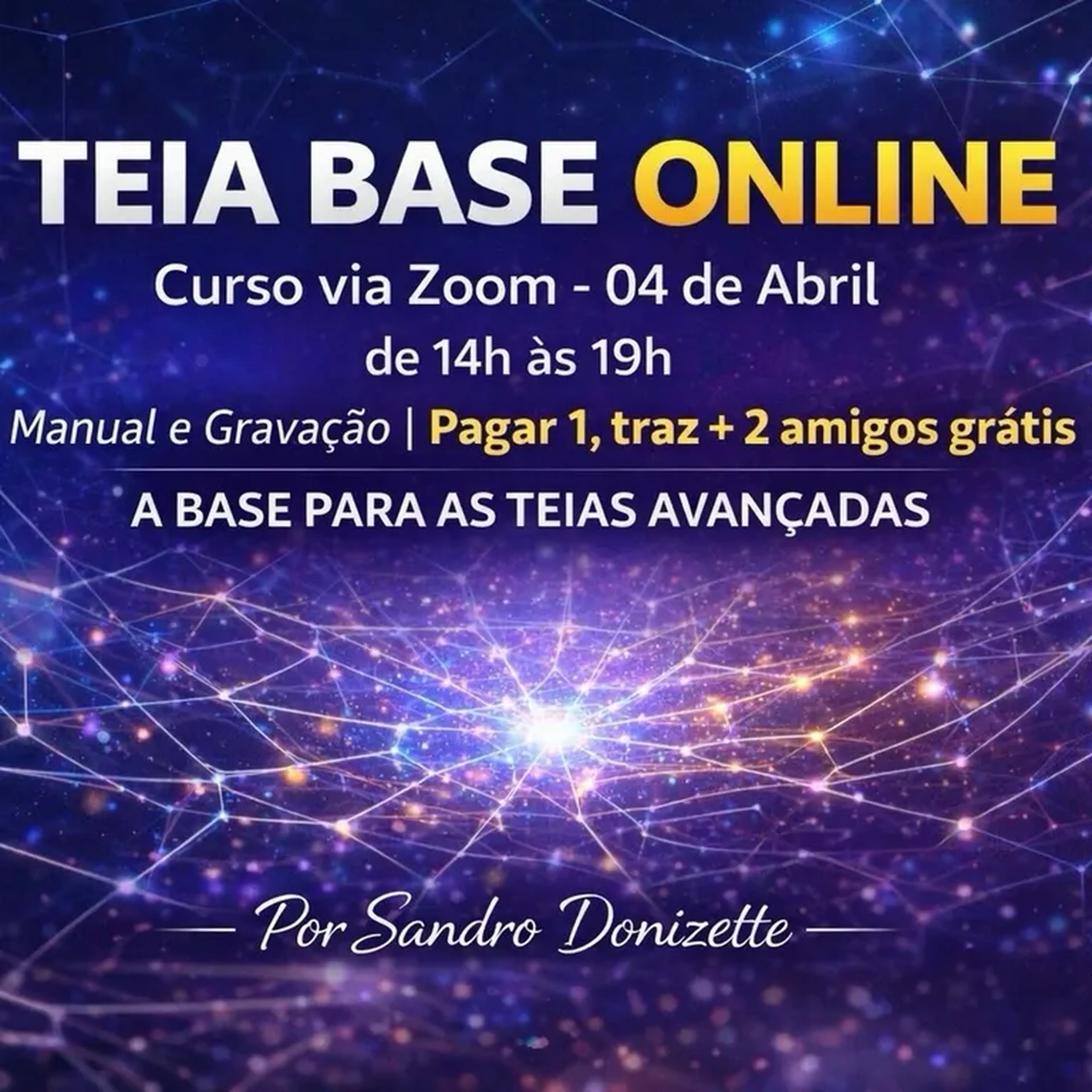 TEIA BASE 4 Abril ONLINE AO VIVO 14h-19h imagem