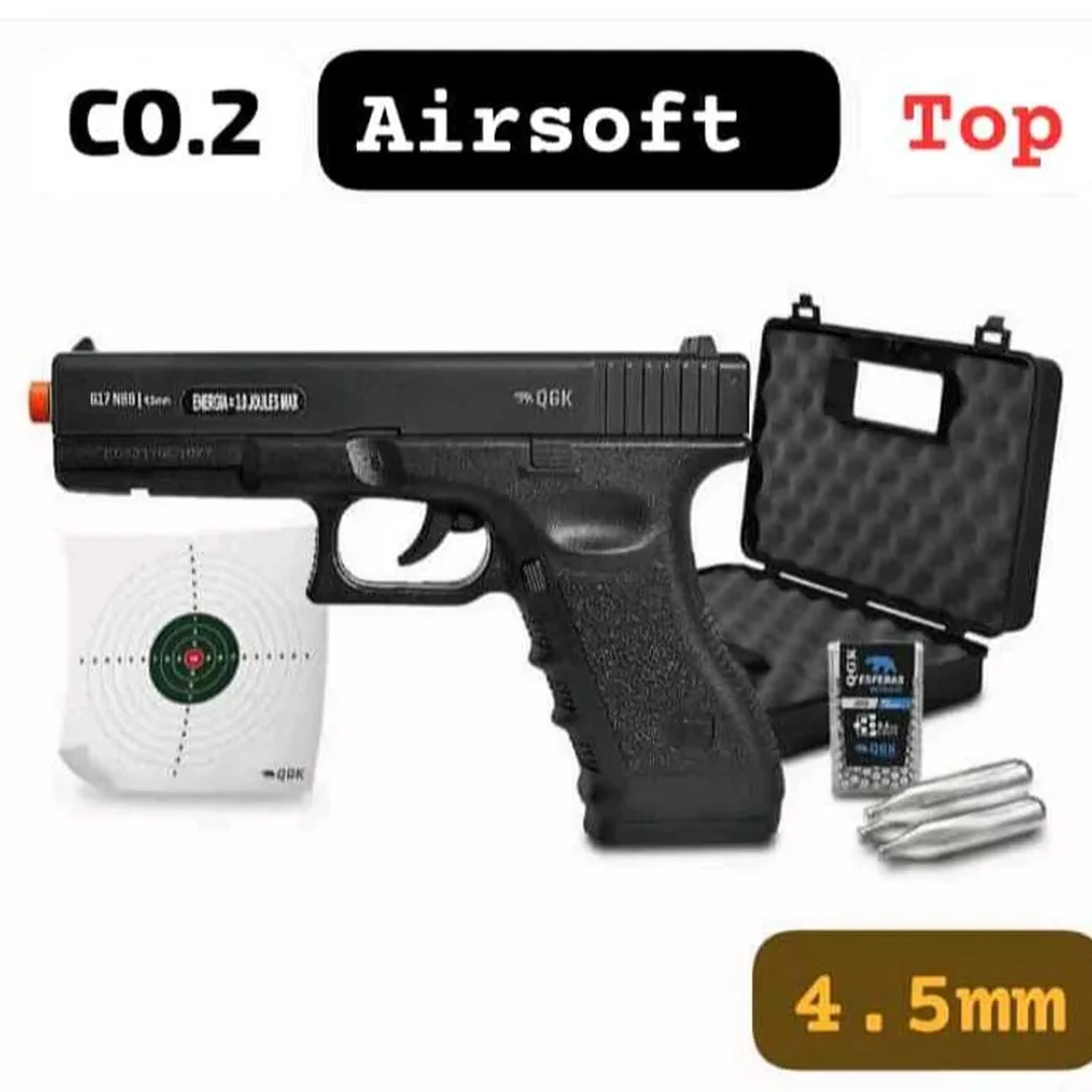 Airsoft Rossi - munição 4.5mm - gás CO2 - Maleta para guardar em segurança e colocar cadeado. (Cadeado não incluso) imagem
