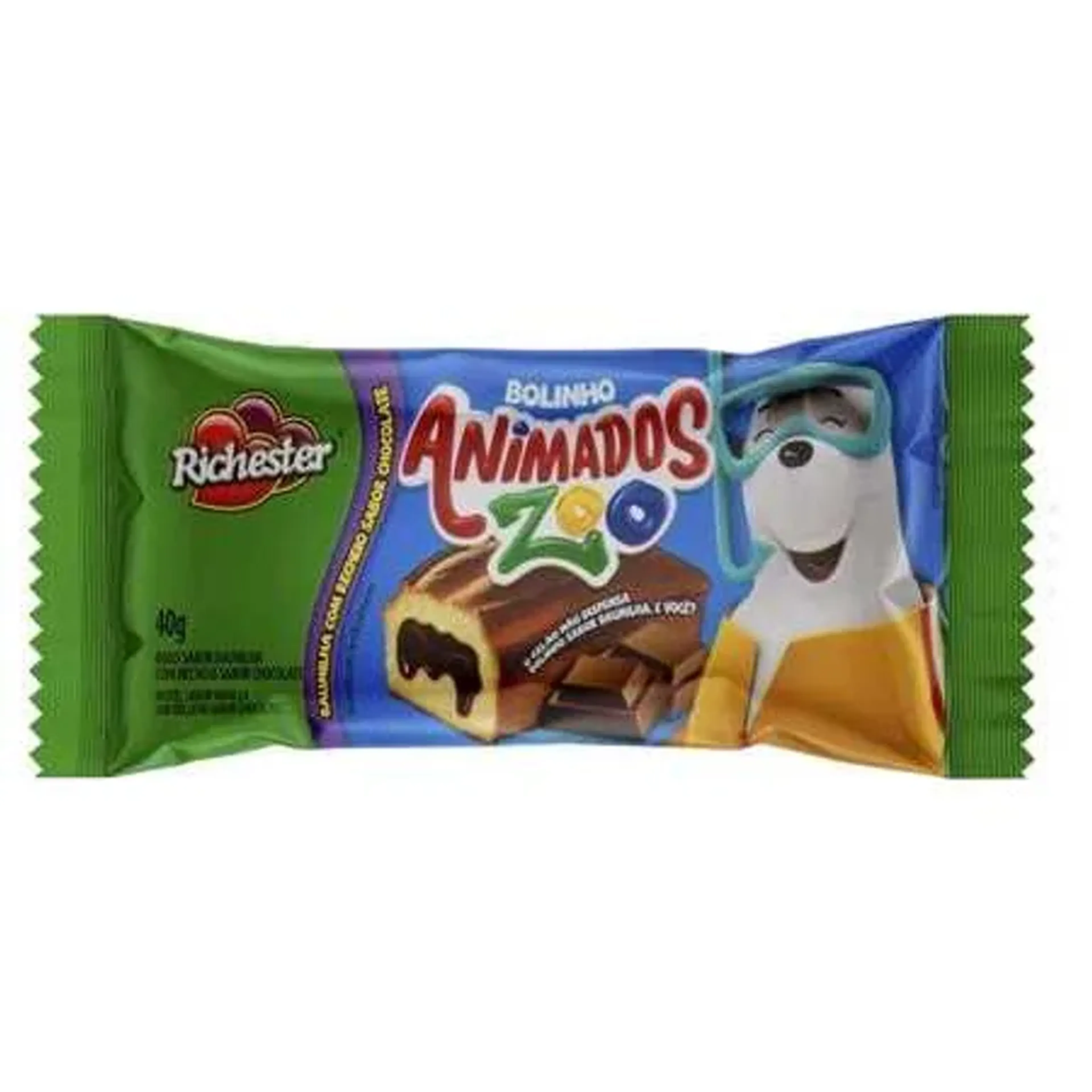 Bolinho animados zoo choc c baunilha 40grs imagem