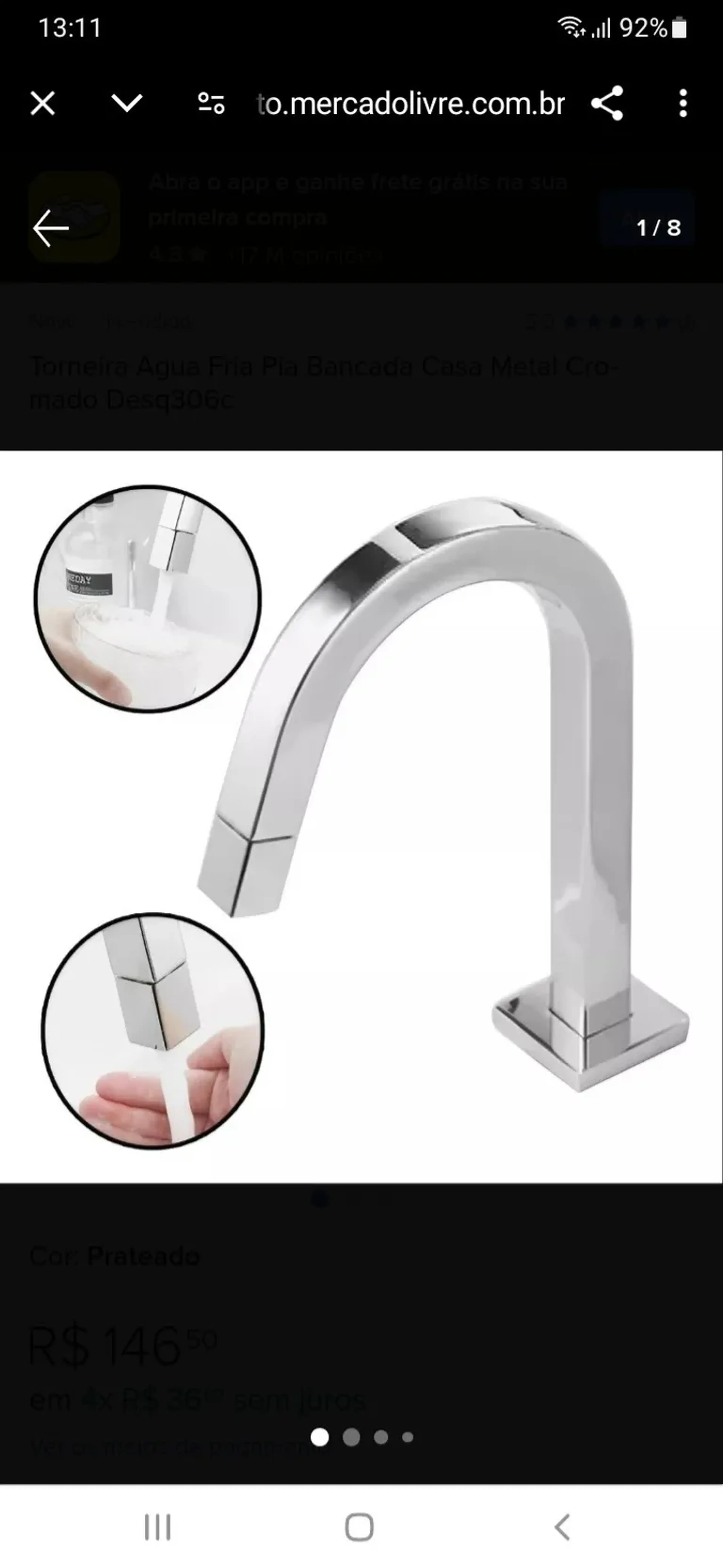 Torneira de bancada linha tube stoc imagem