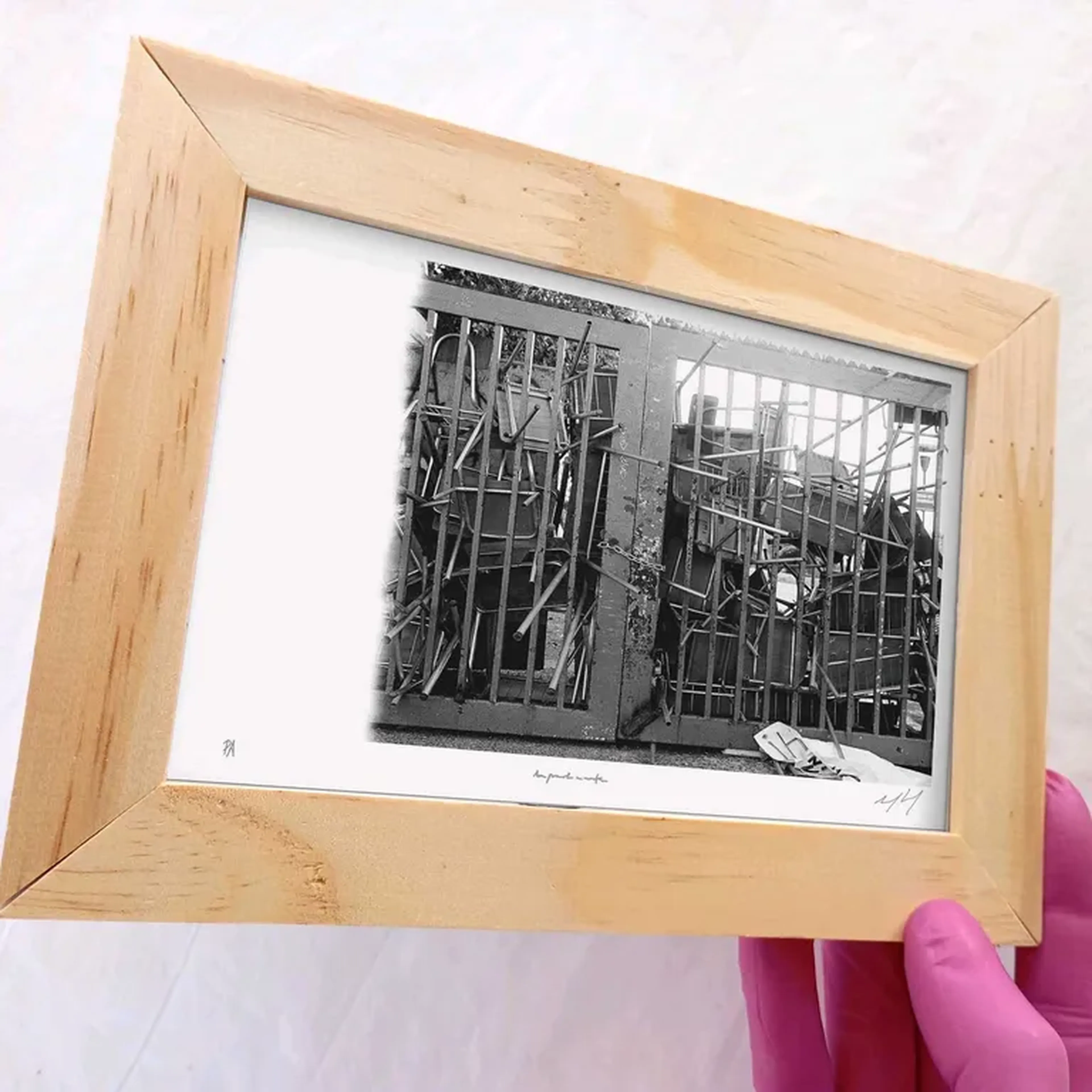 Palávoras - Silêncio - 10x15 cm moldura plana imagem